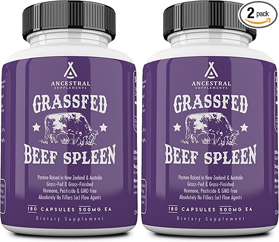 Ancestral Supplements Grassfed Beef Spleen Capsules