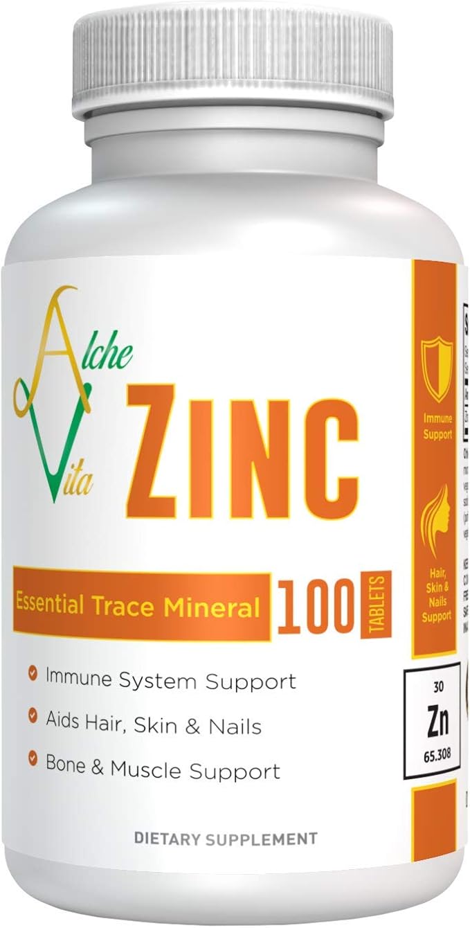 Alchevita Zinc 50mg Essential Trace Mineral Capsules