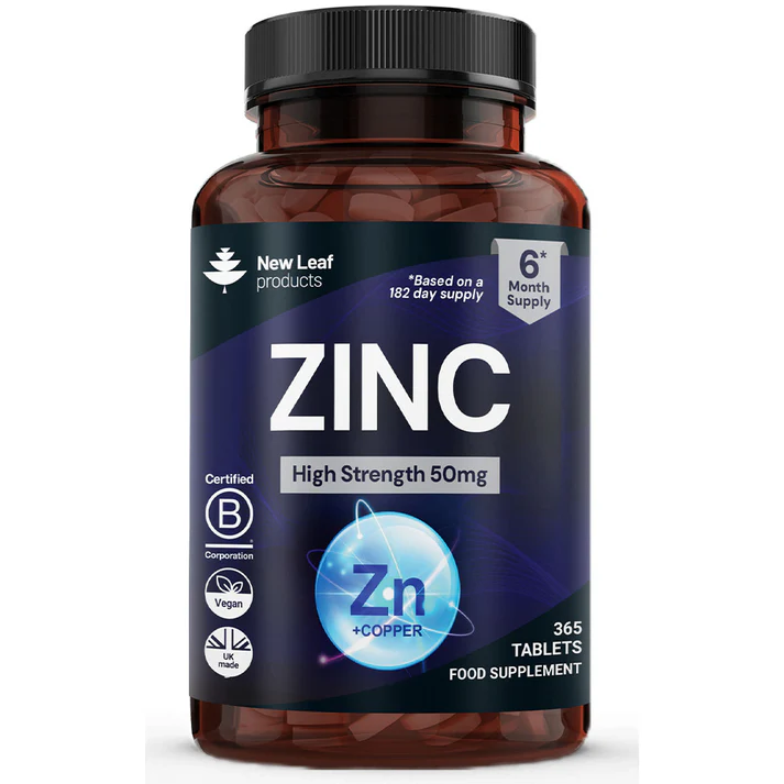 New Leaf Zinc 50mg High Strength Capsules