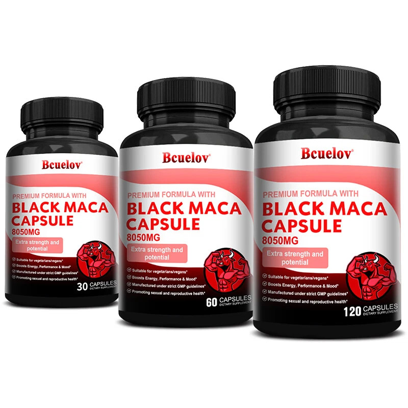 Bcuelov Black Maca Capsules 8050Mg