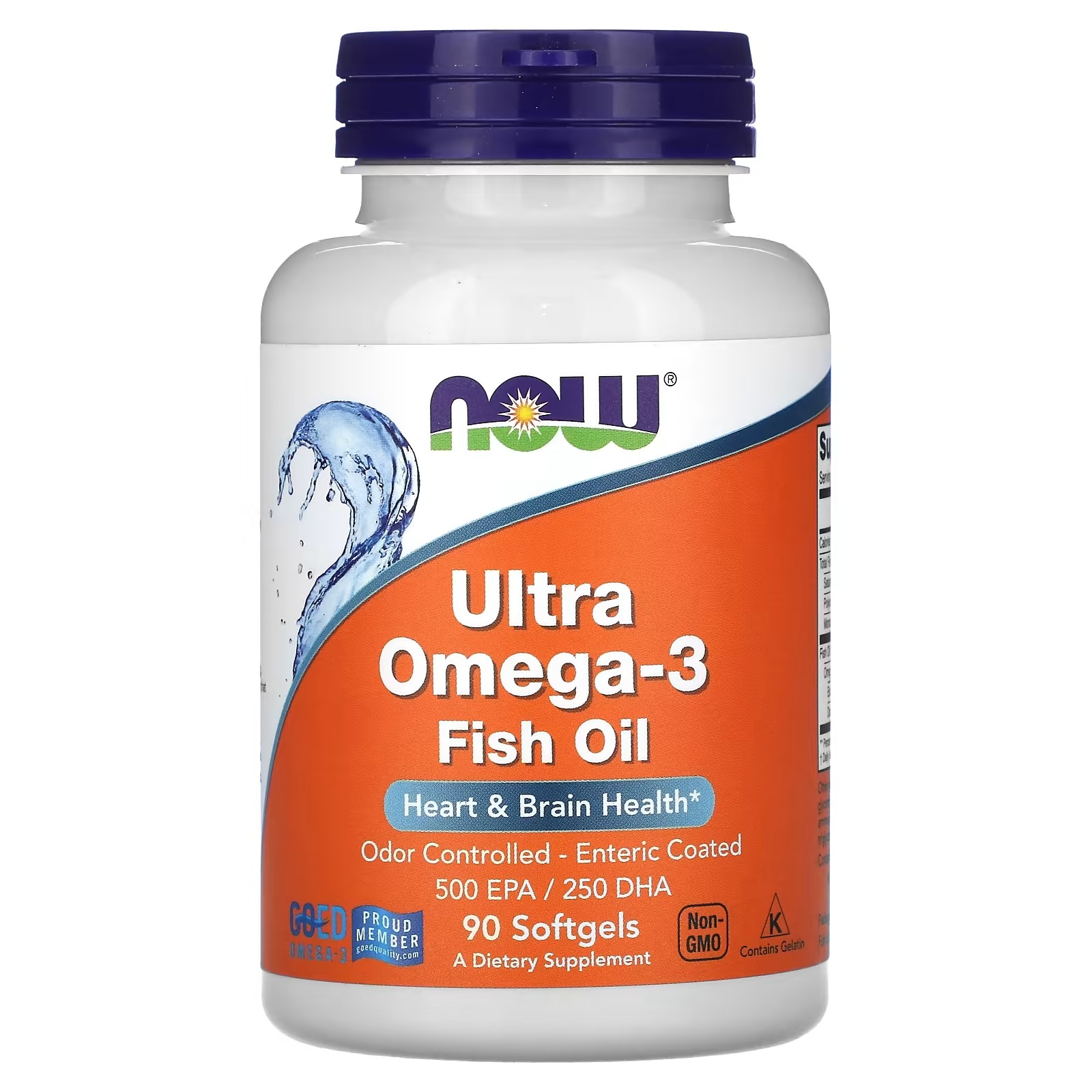 NOW Foods Ultra Omega-3 Fish Oil 90 Softgels