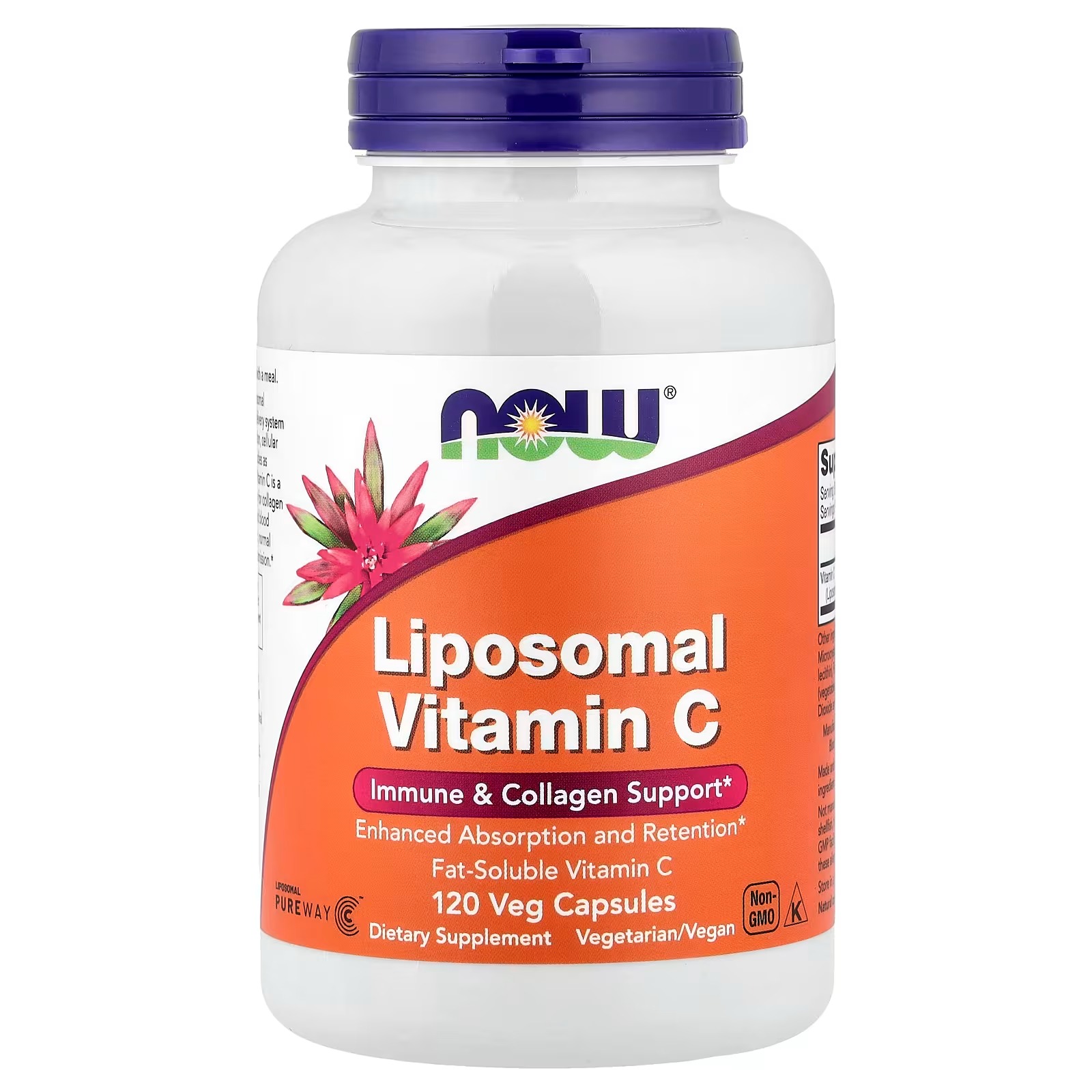 NOW Foods Liposomal Vitamin C Immune & Collagen Support 120  Capsules