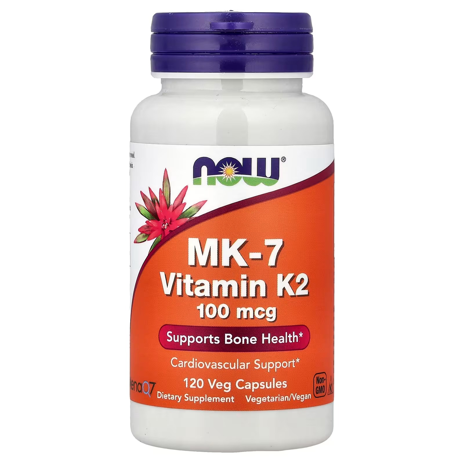 NOW Foods MK-7 Vitamin K-2  100 mcg 120  Capsules