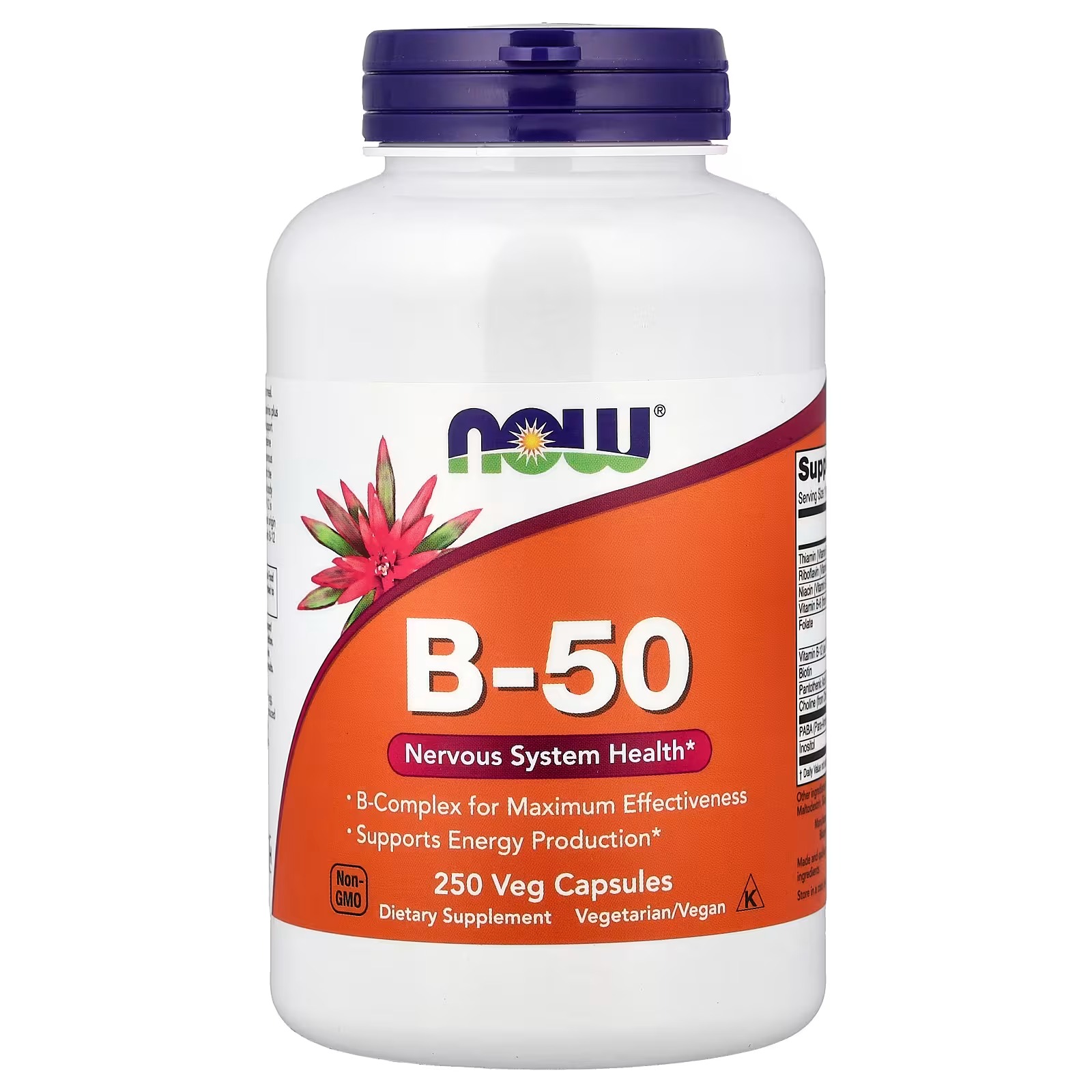 NOW Foods B-50 250 Nervous System Health 250 Capsules