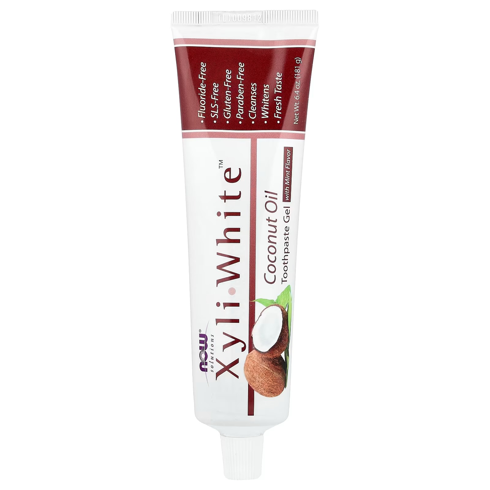 NOW Foods Solutions XyliWhite™ Toothpaste Gel Coconut Oil Mint 181 g