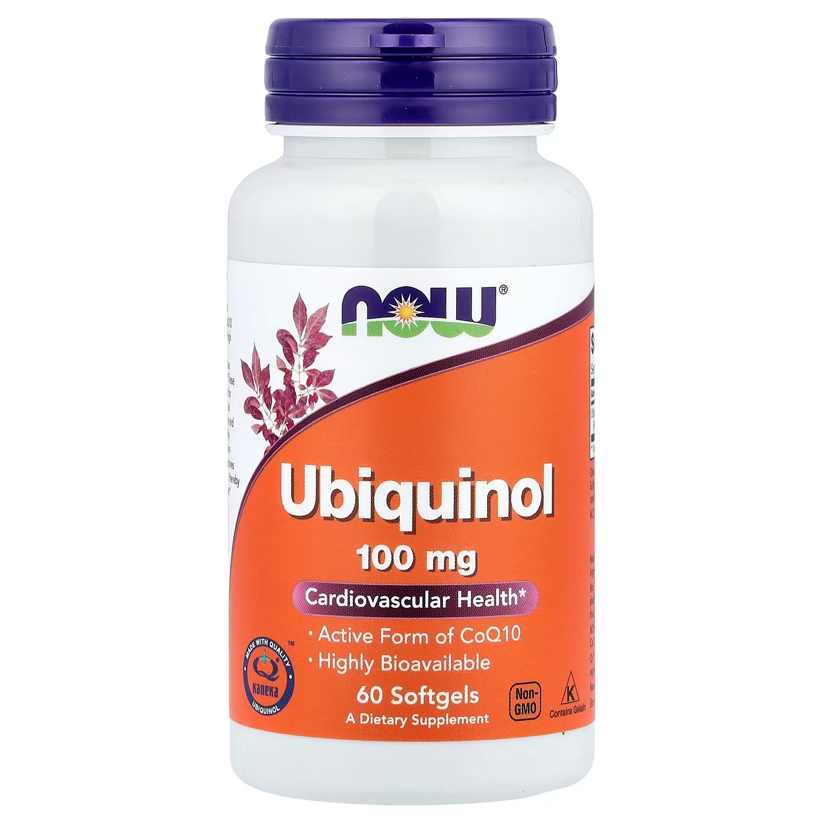 NOW Foods Ubiquinol 100 mg Cardiovascular Health 60 Softgels