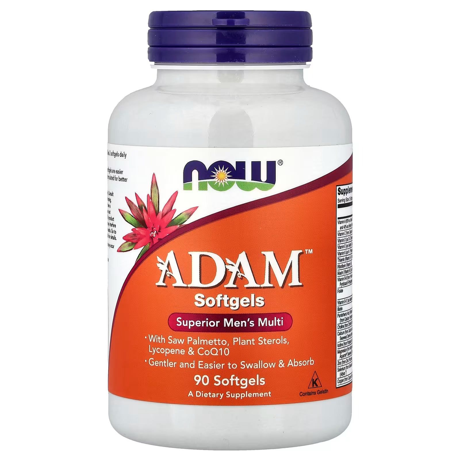 NOW Foods ADAM™Superior Men's Multi 90 Softgels
