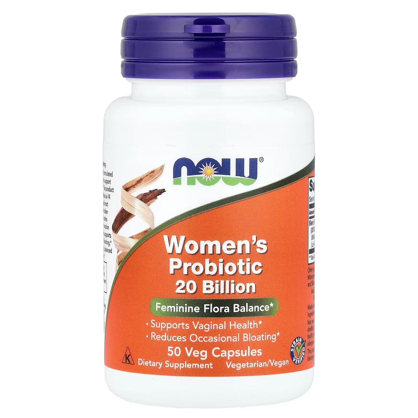 NOW Foods Woman's Probiotic 20 Billion Supports Vaginal Health 50 Capsules