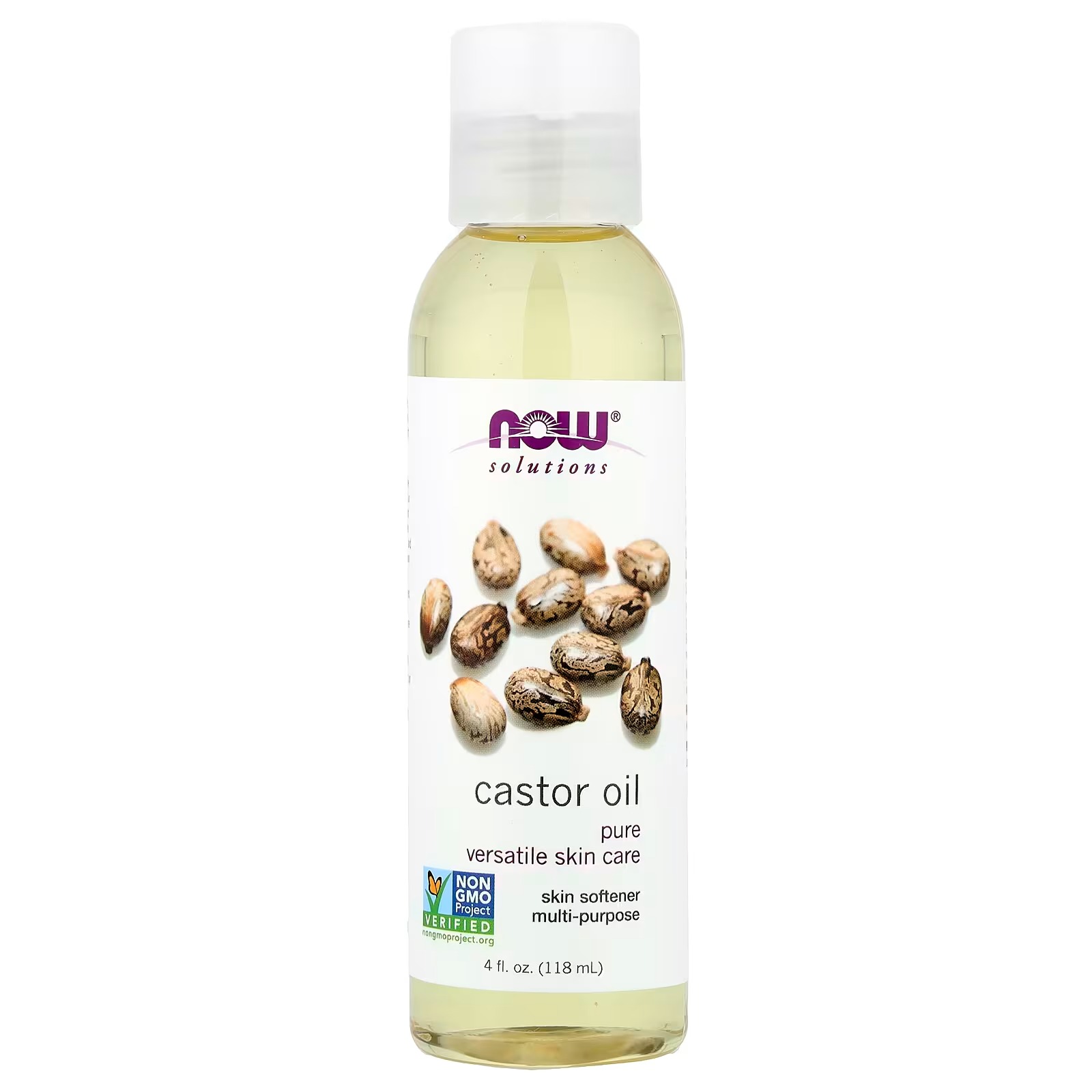 NOW Foods Solutions Castor Oil 4  118 ml