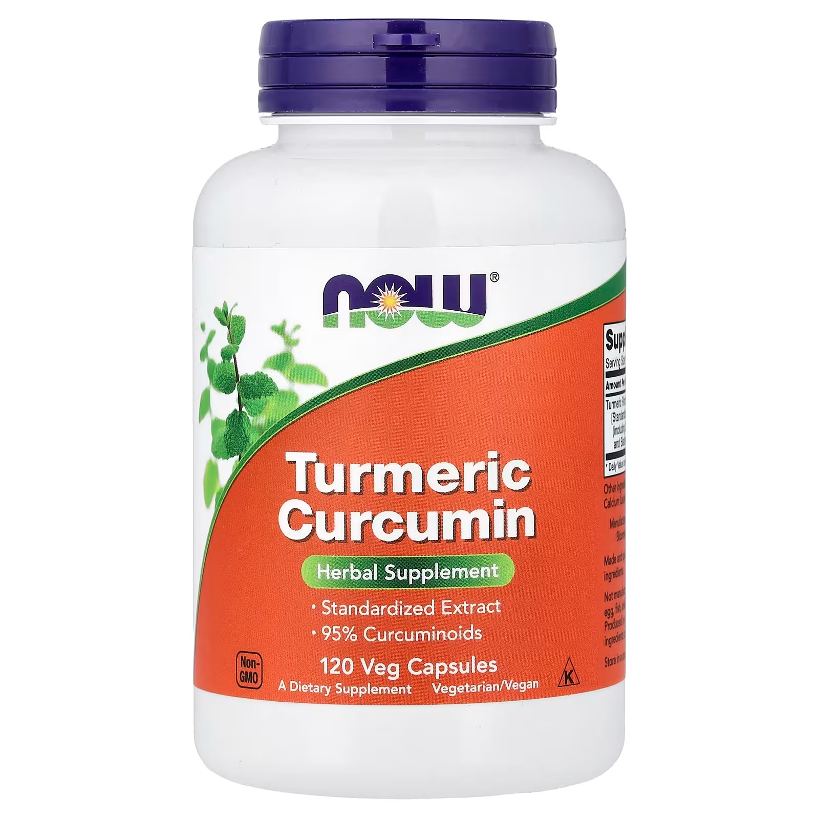 OW Foods Turmeric Curcumin Standardized Extract 120 Capsules