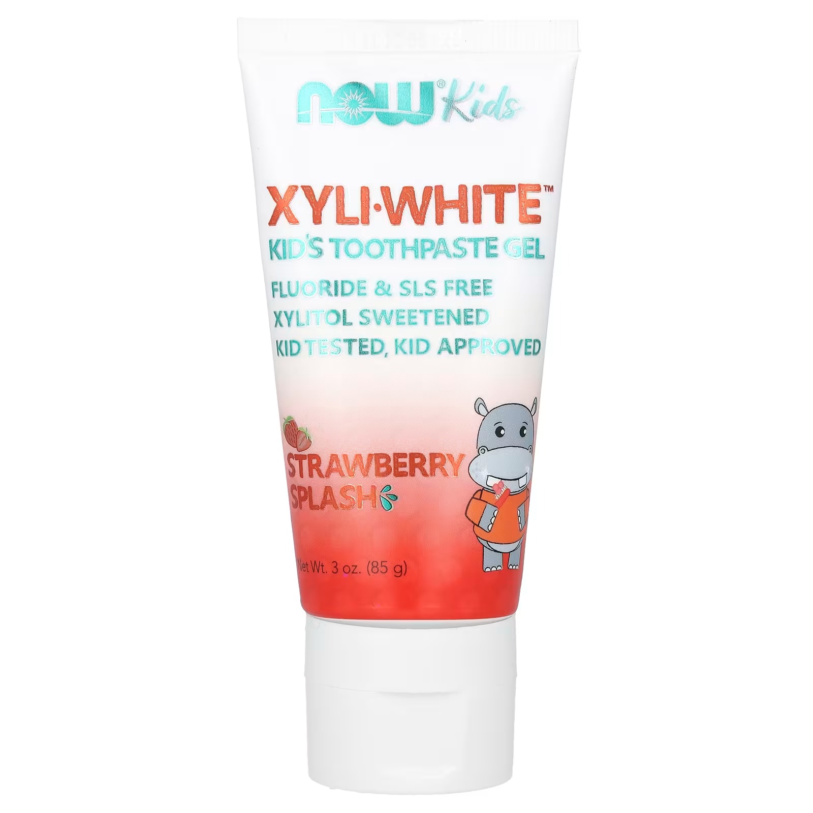 NOW Foods XyliWhite Kid's Toothpaste Gel Strawberry Splash 85 g