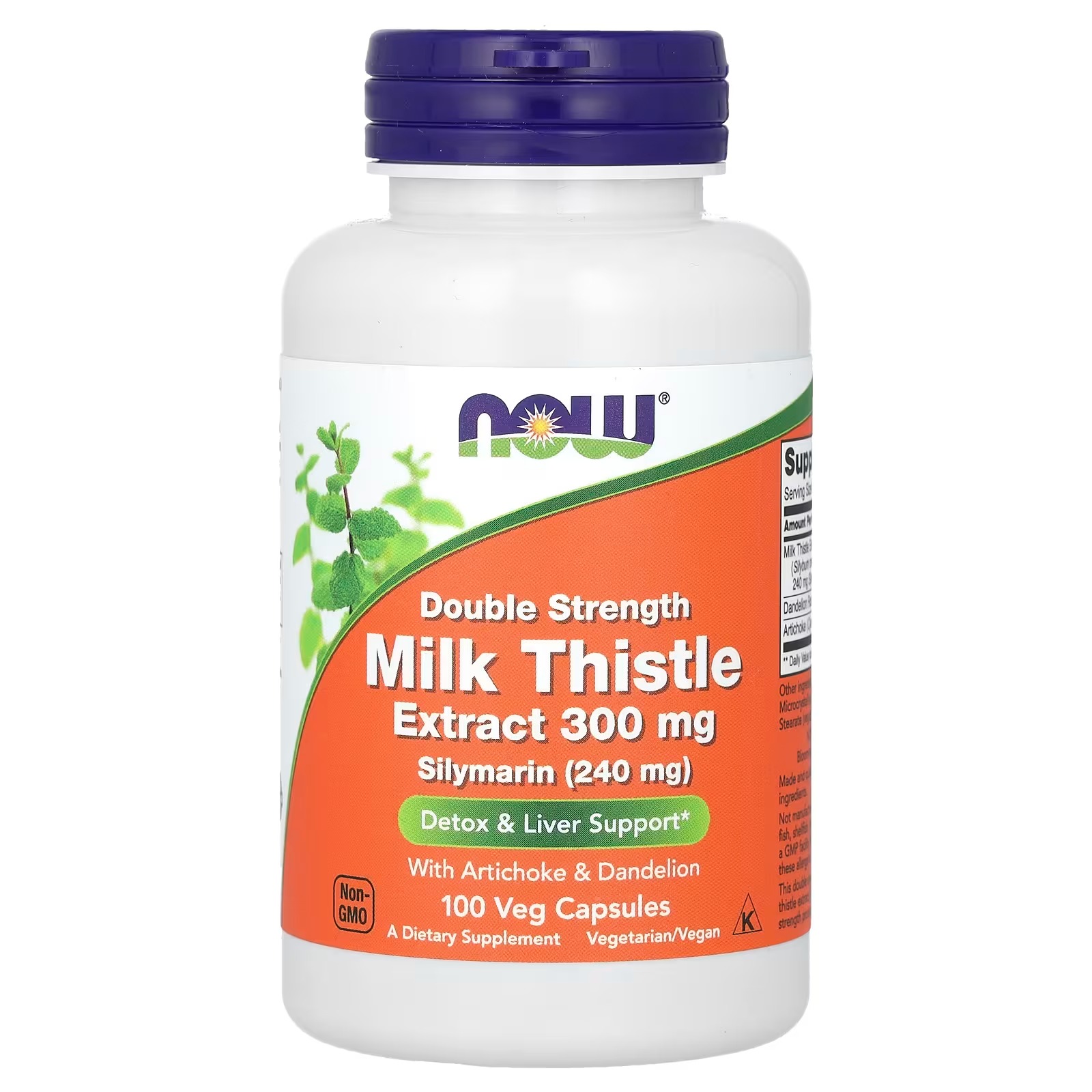 NOW Foods Milk Thistle Extract, 300 mg Detox & Liver Support 100 Capsules