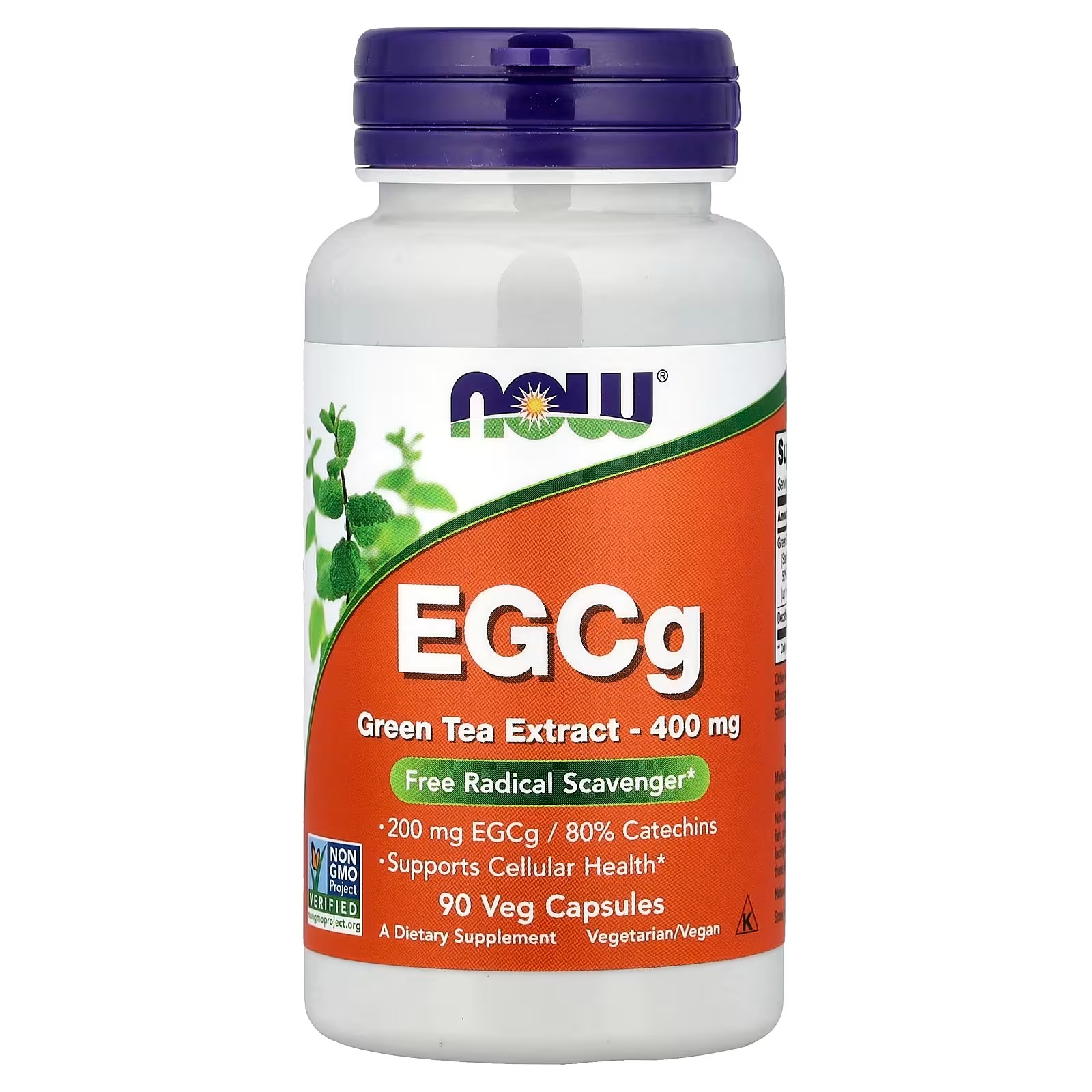 NOW Foods EGCg Green Tea Extract 400 mg 90 Capsules