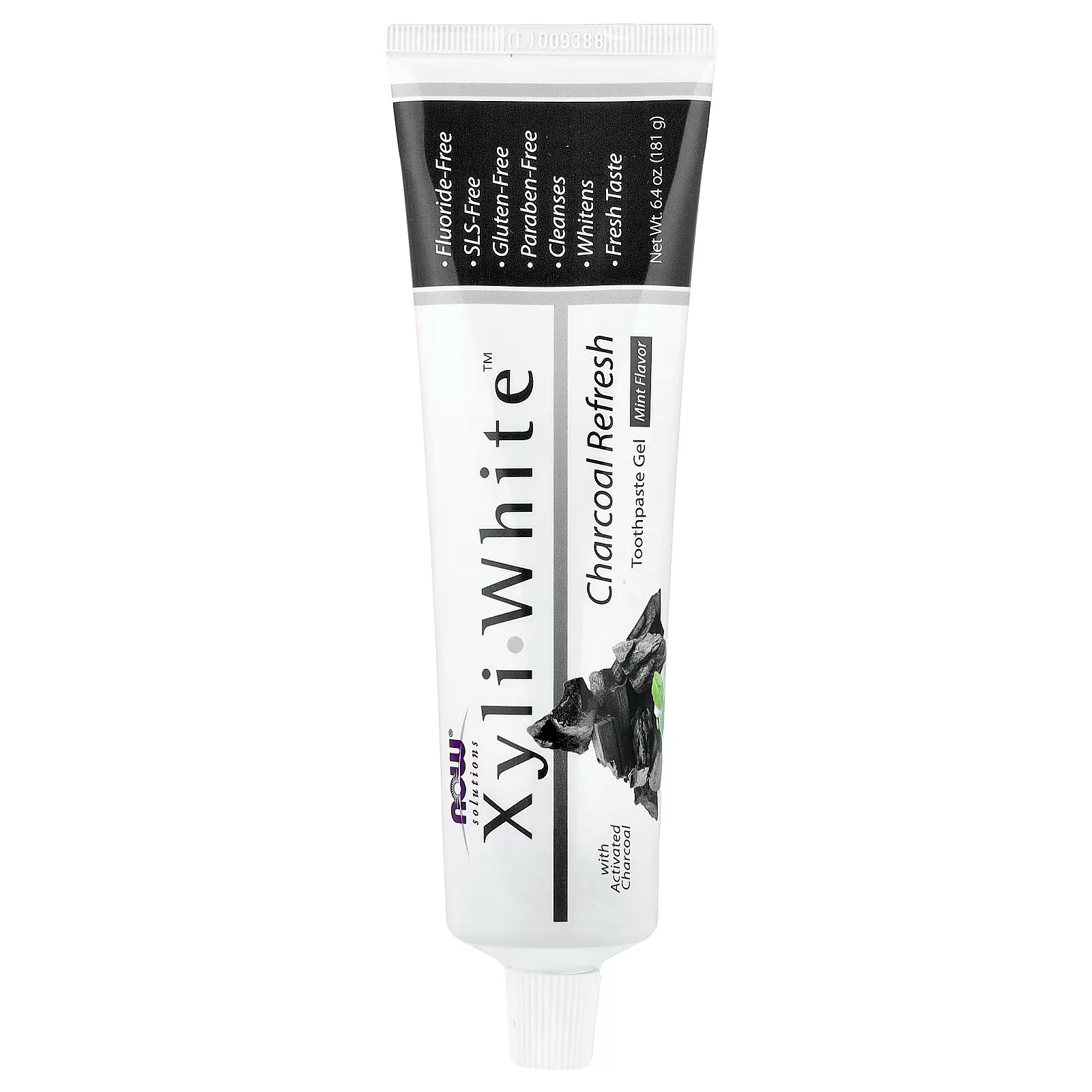 NOW Foods Solutions XyliWhite™Charcoal Refresh Toothpaste Gel 181 g