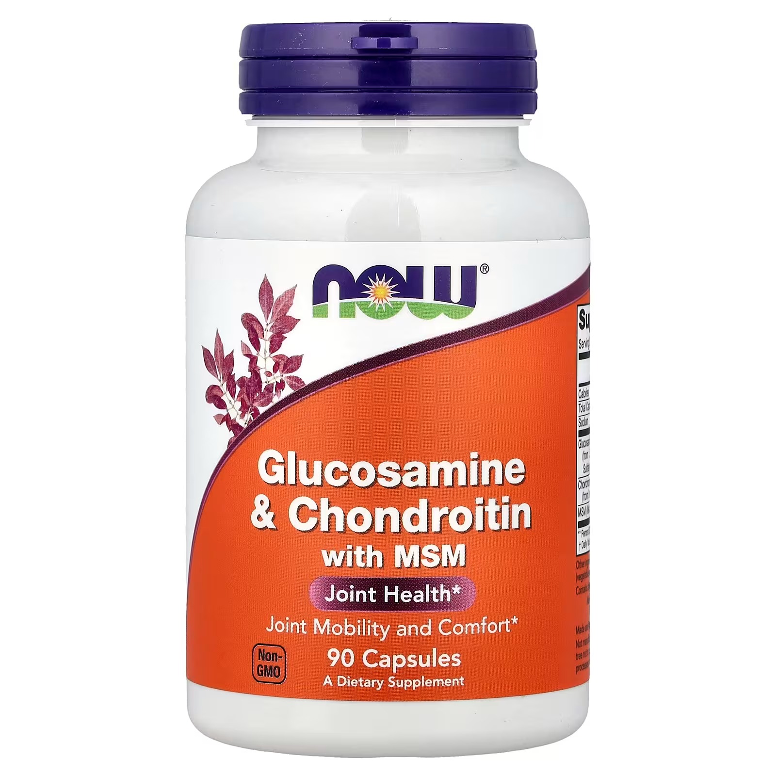 NOW Foods Glucosamine & Chondroitin with MSM Joint Health 90 Capsules