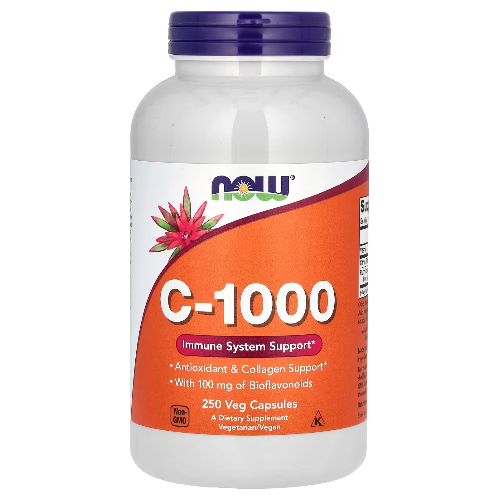 NOW Foods C-1000 with Bioflavonoids Antioxidant & Collagen Support 250  Capsules
