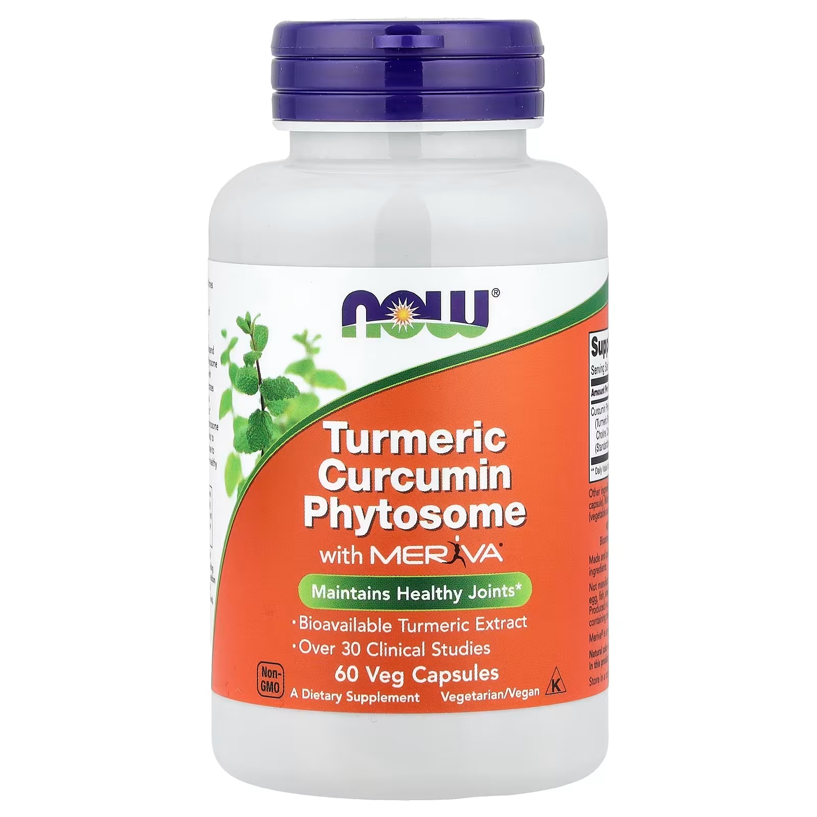 NOW Foods Turmeric Curcumin Phytosome with Meriva® 60  Capsules