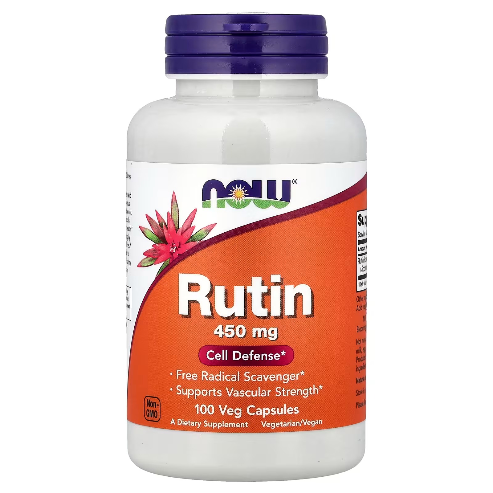 NOW Foods Rutin 450 mg Cell Defense 100 Capsules