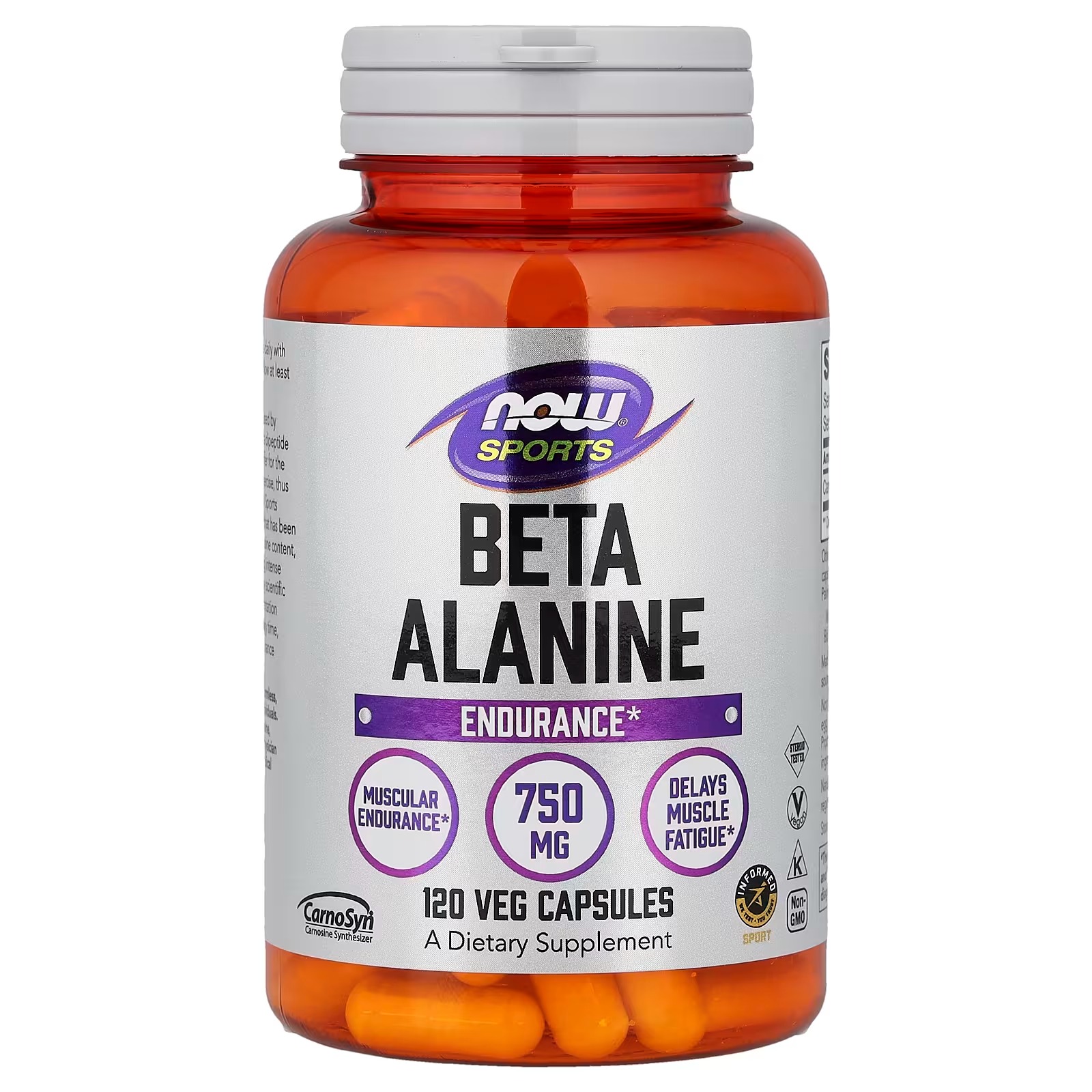 NOW Foods Sports Beta-Alanine Endurance Muscular Endurance 120 Capsules