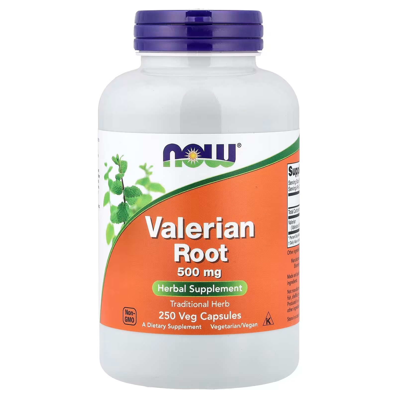 NOW Foods Valerian Root 500 mg Herbal Supplement 250 Capsules