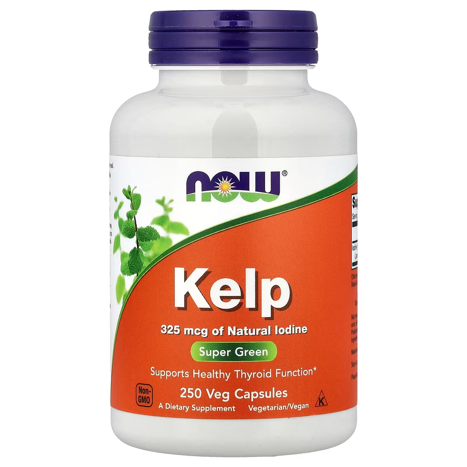 NOW Foods Kelp 325 mcg Supports Healthy Thyroid Function250 Capsules