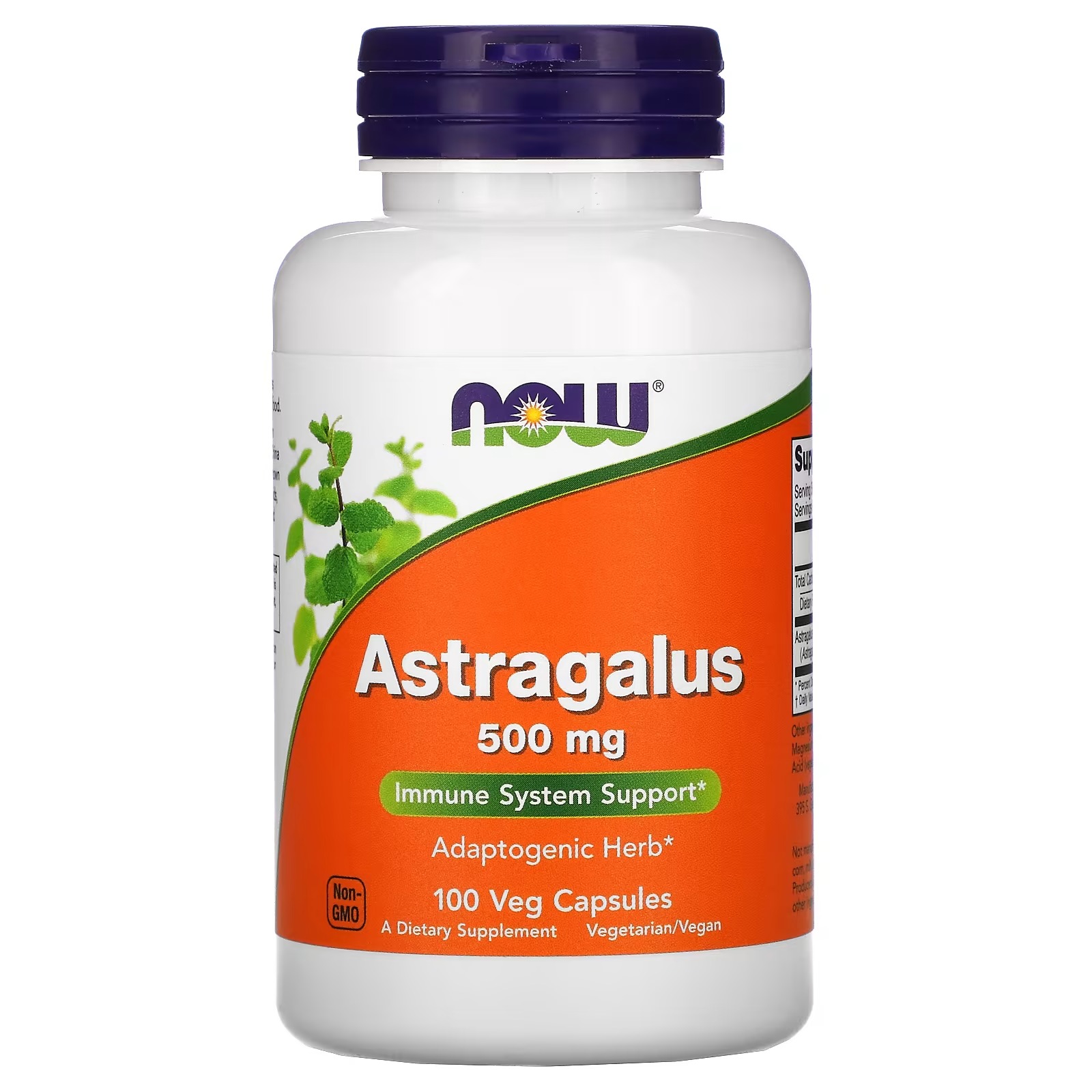 NOW Foods Astragalus 500 mg Adaptogenic Herb100 Capsules
