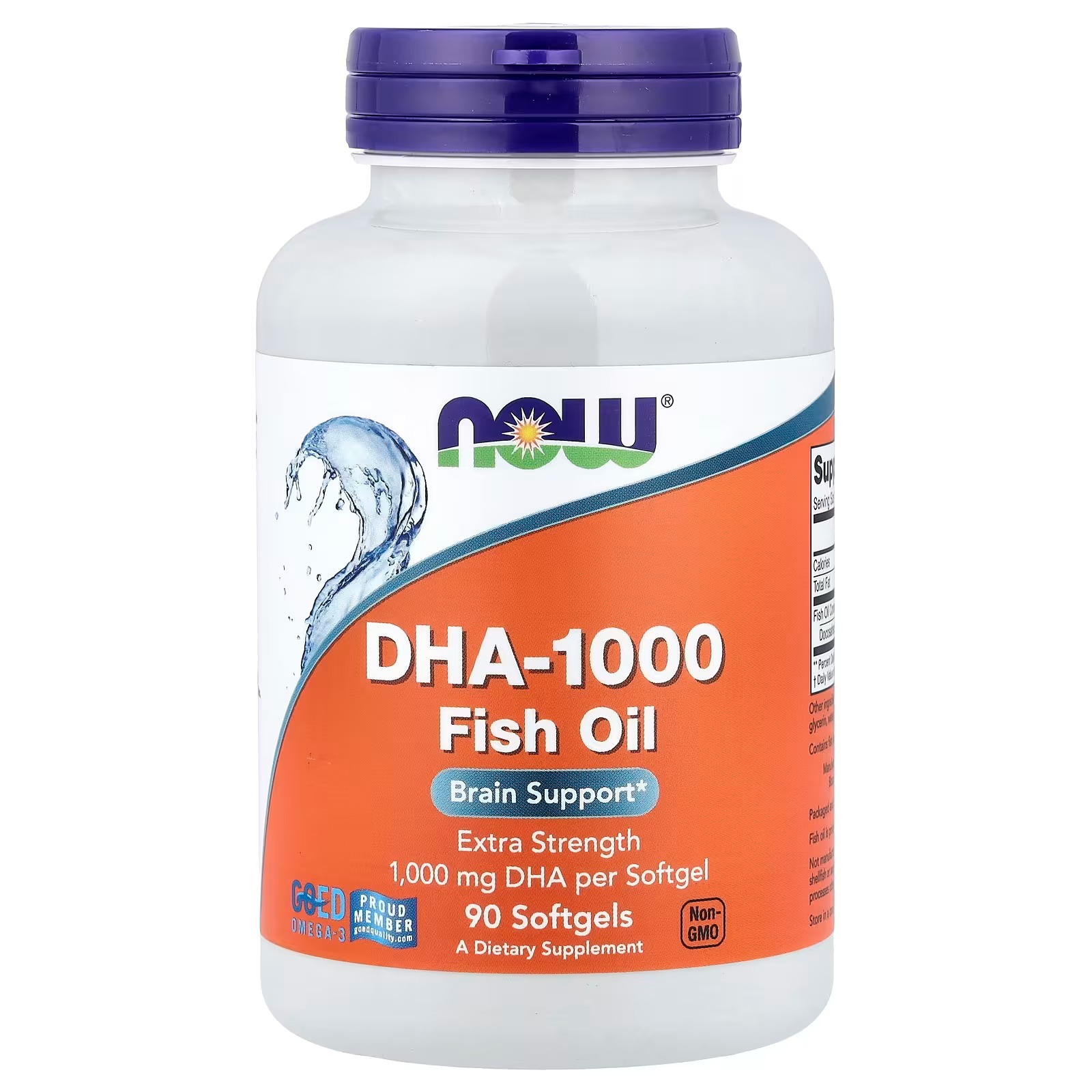 NOW Foods DHA-1000 Fish Oil Extra Strength 90 Softgels