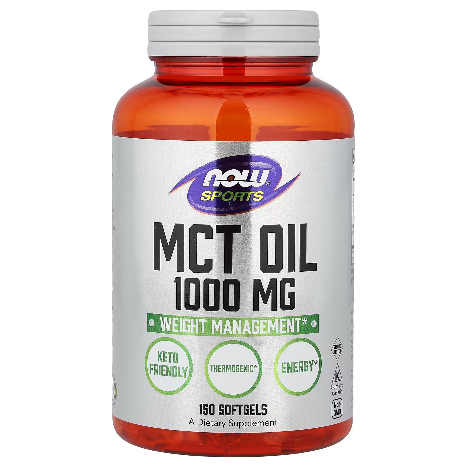 NOW Foods Sports MCT Oil 1,000 mg 150 Softgels