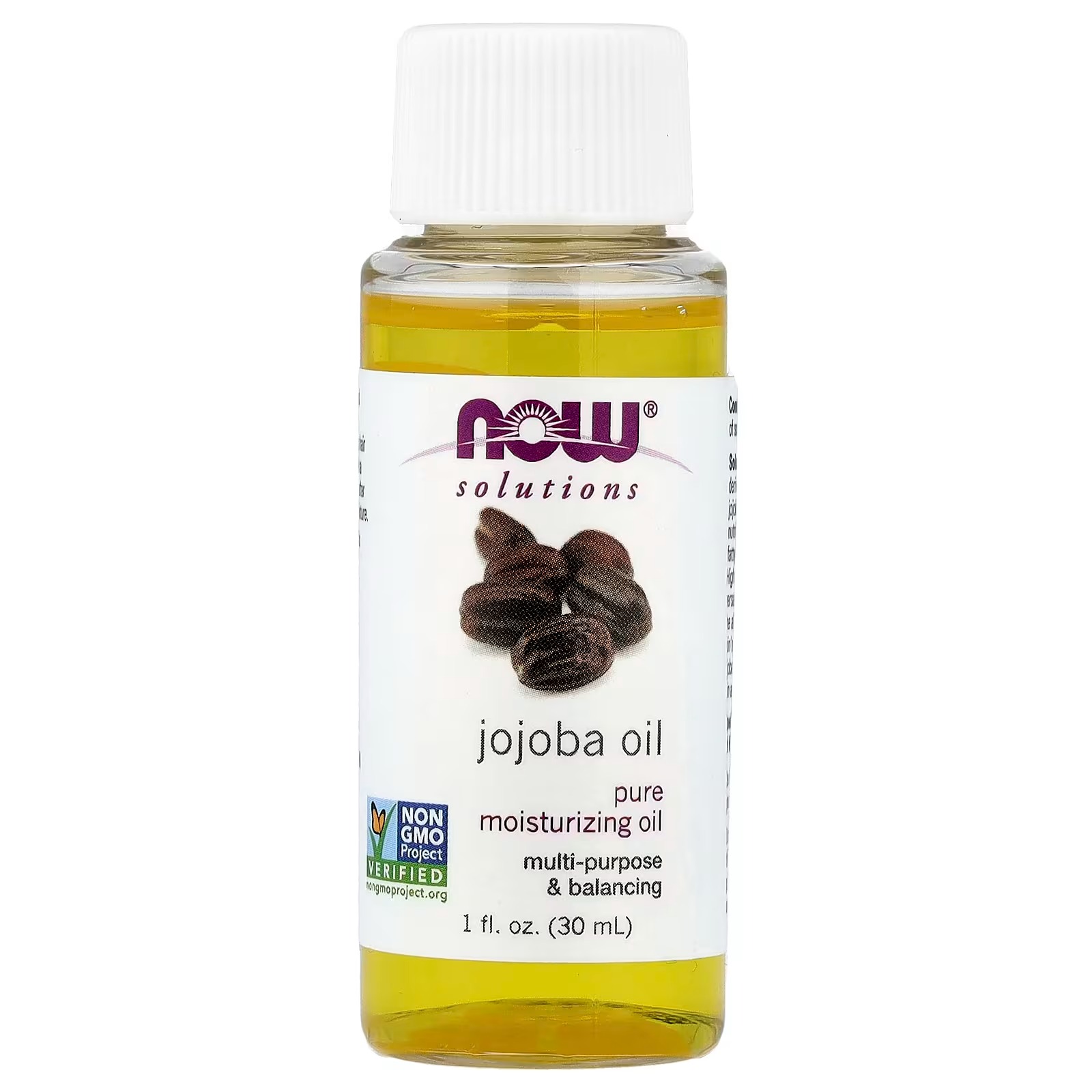 NOW Foods Solutions Jojoba Pure Moisturizing Oil 30 ml