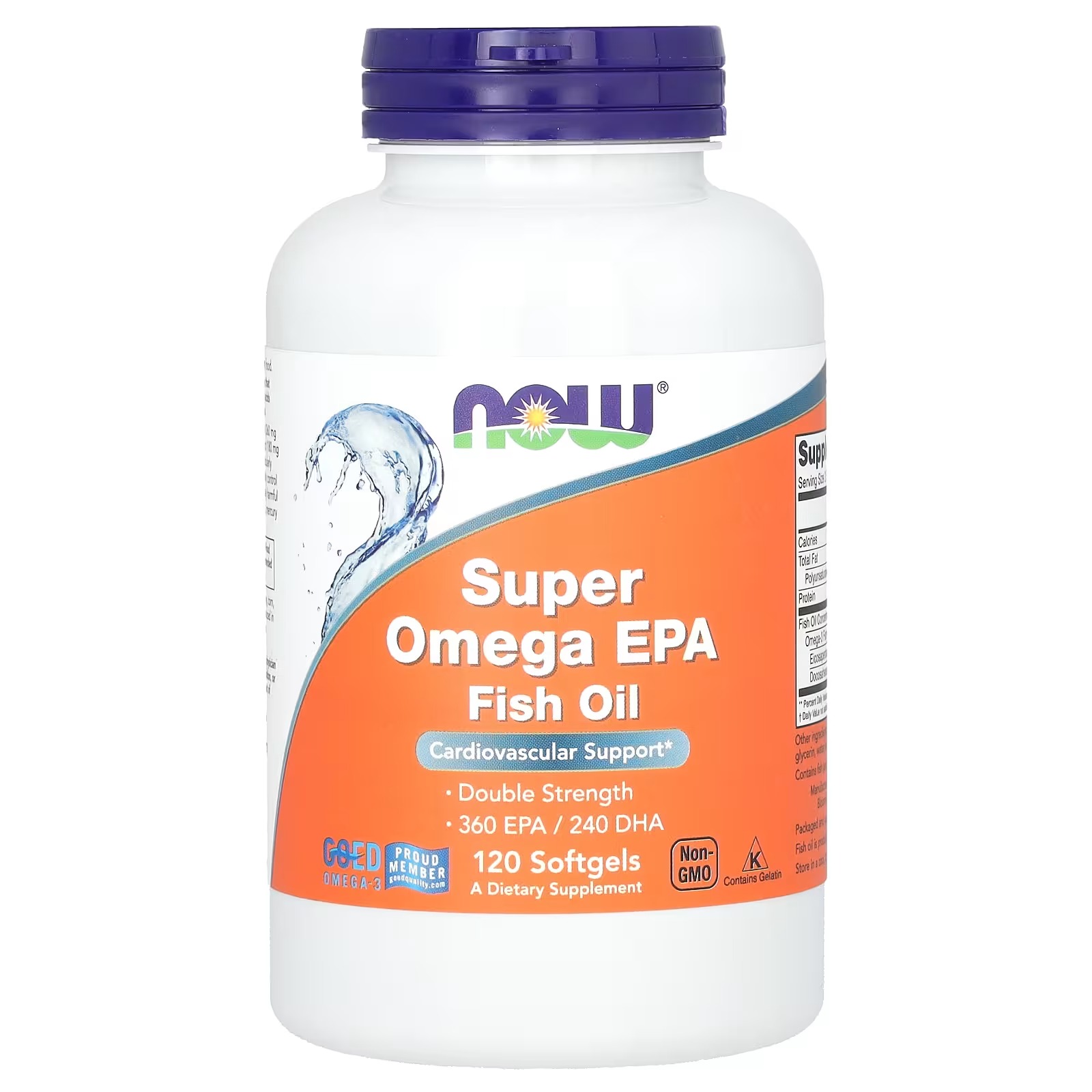 NOW Foods Super Omega EPA Fish Oil Double Strength 120 Softgels