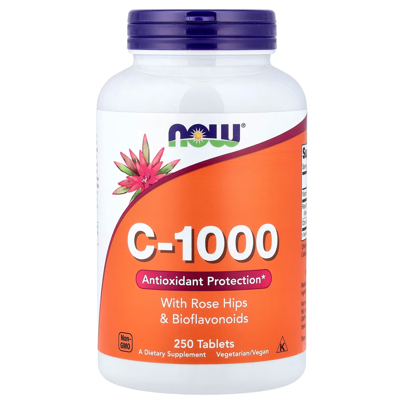 NOW Foods C-1000 With Rose Hips & Bioflavonoids 250 Tablets