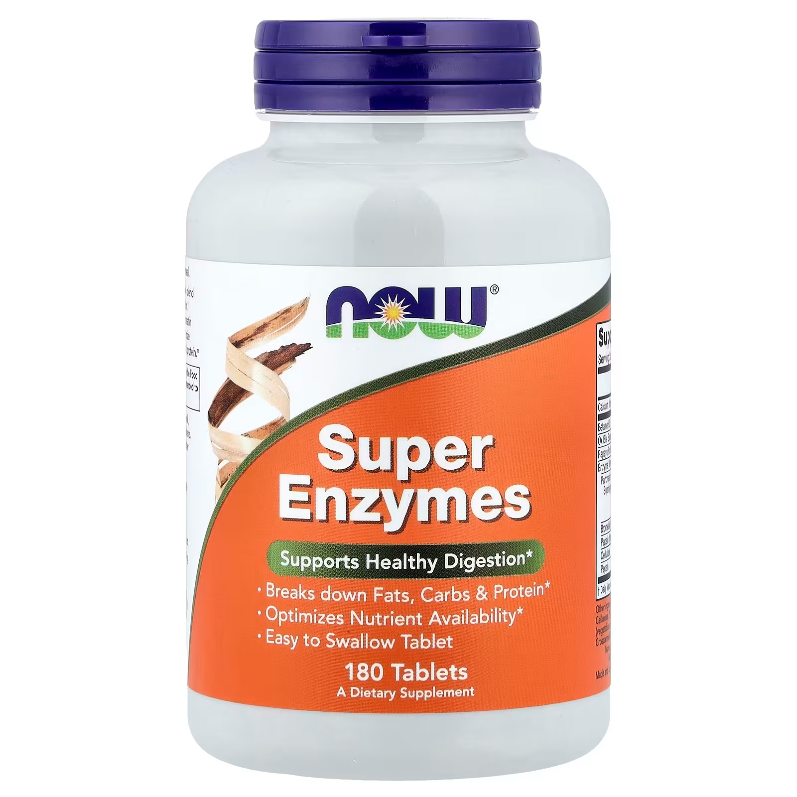 NOW Foods Super Enzymes Supports Healthy Digestion180 Tablets