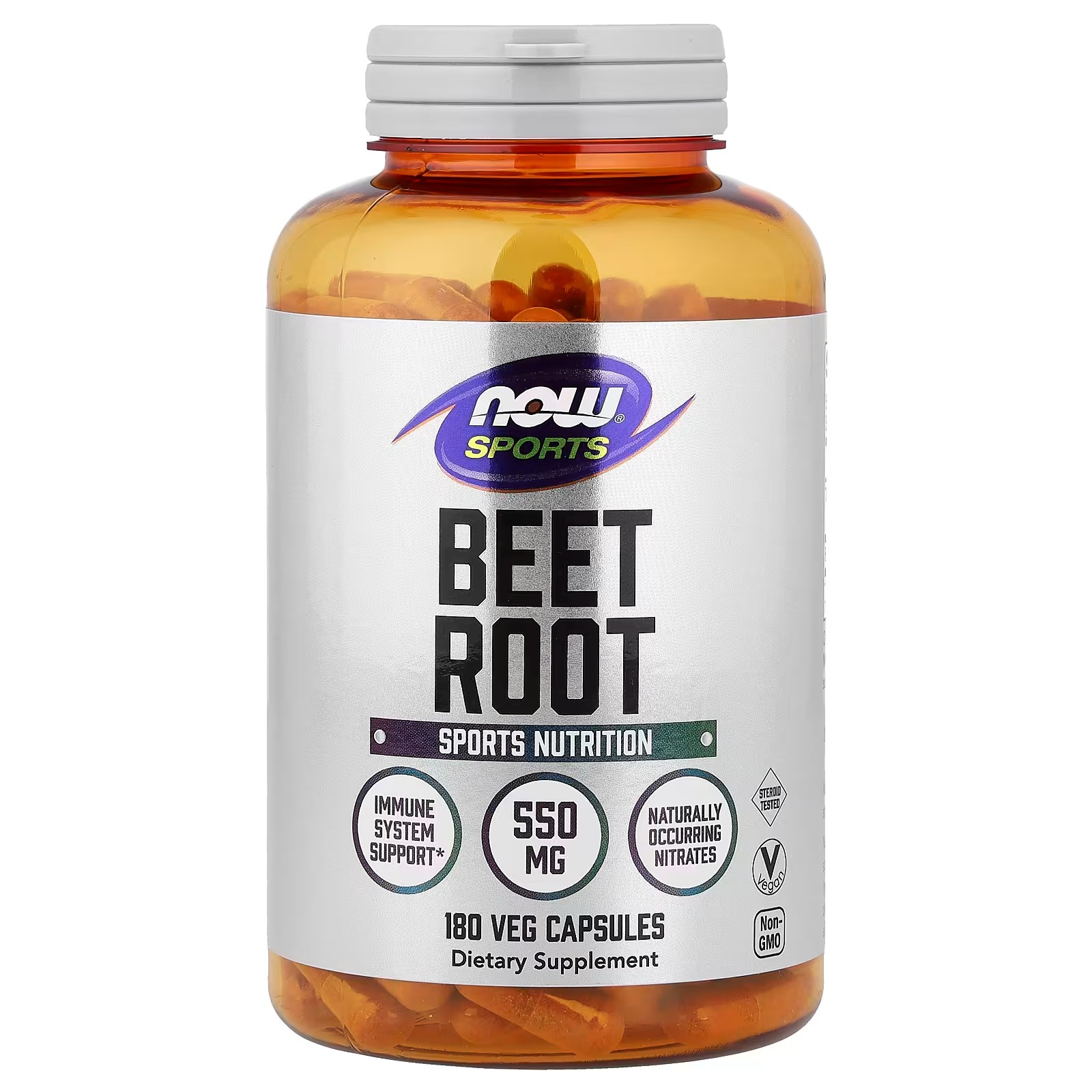 NOW Foods Sports Beat Root Veggie Capsules 180 Capsules