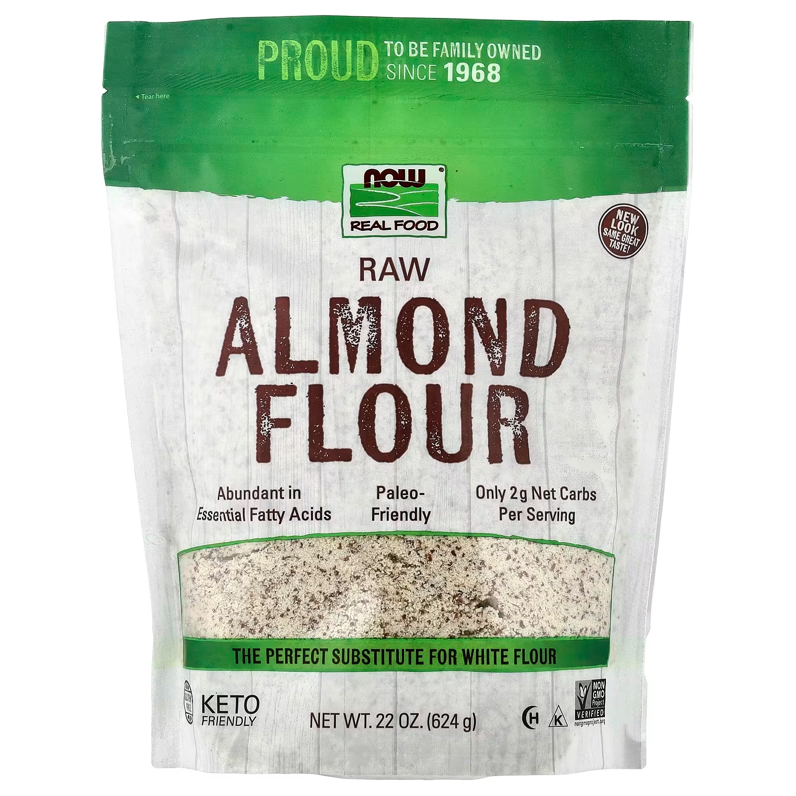 NOW Foods Almond Flour with Essential Fatty Acids 624 g