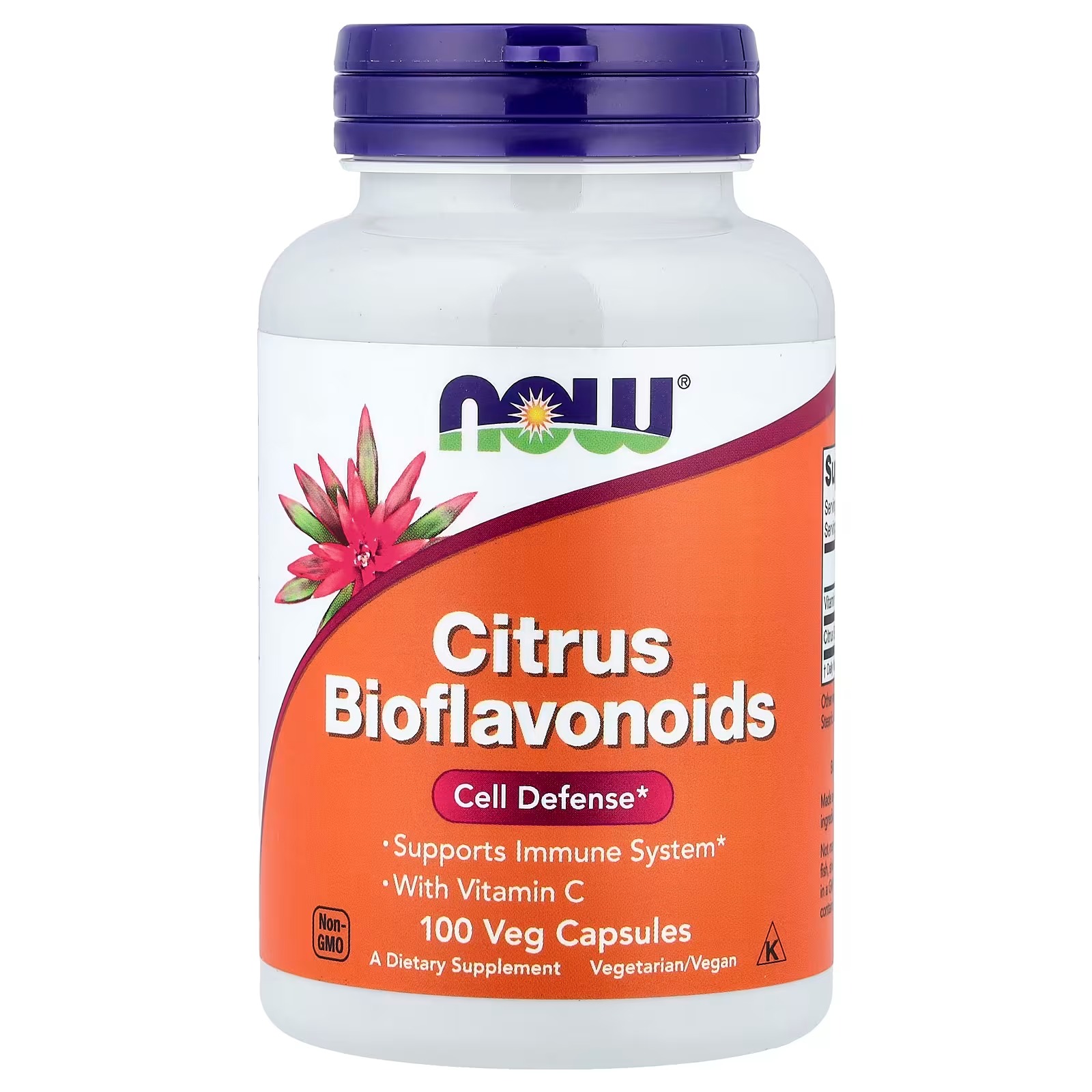 NOW Foods Vitamin C-1,000 with 100 mg of Bioflavonoids Antioxidant protection 100 Capsules