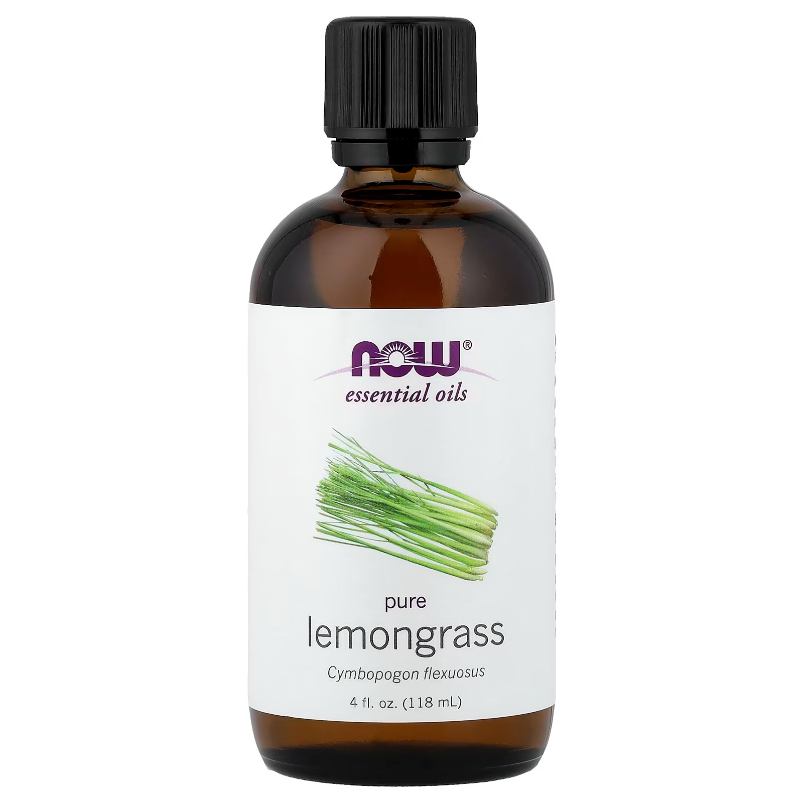 NOW Foods Essential Oils Lemongrass Cymbopogon Flexuosus 30 ml