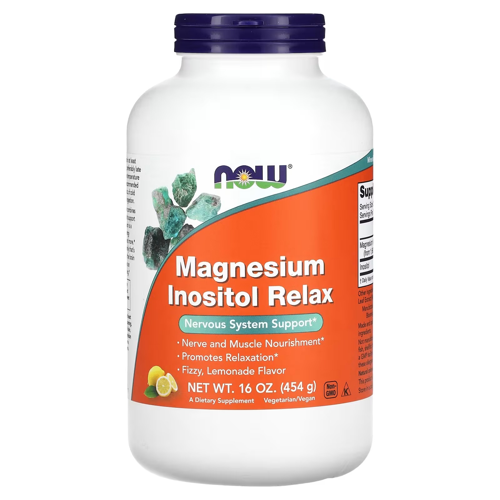 NOW Foods Magnesium Inositol Relax Lemonade (454 g)