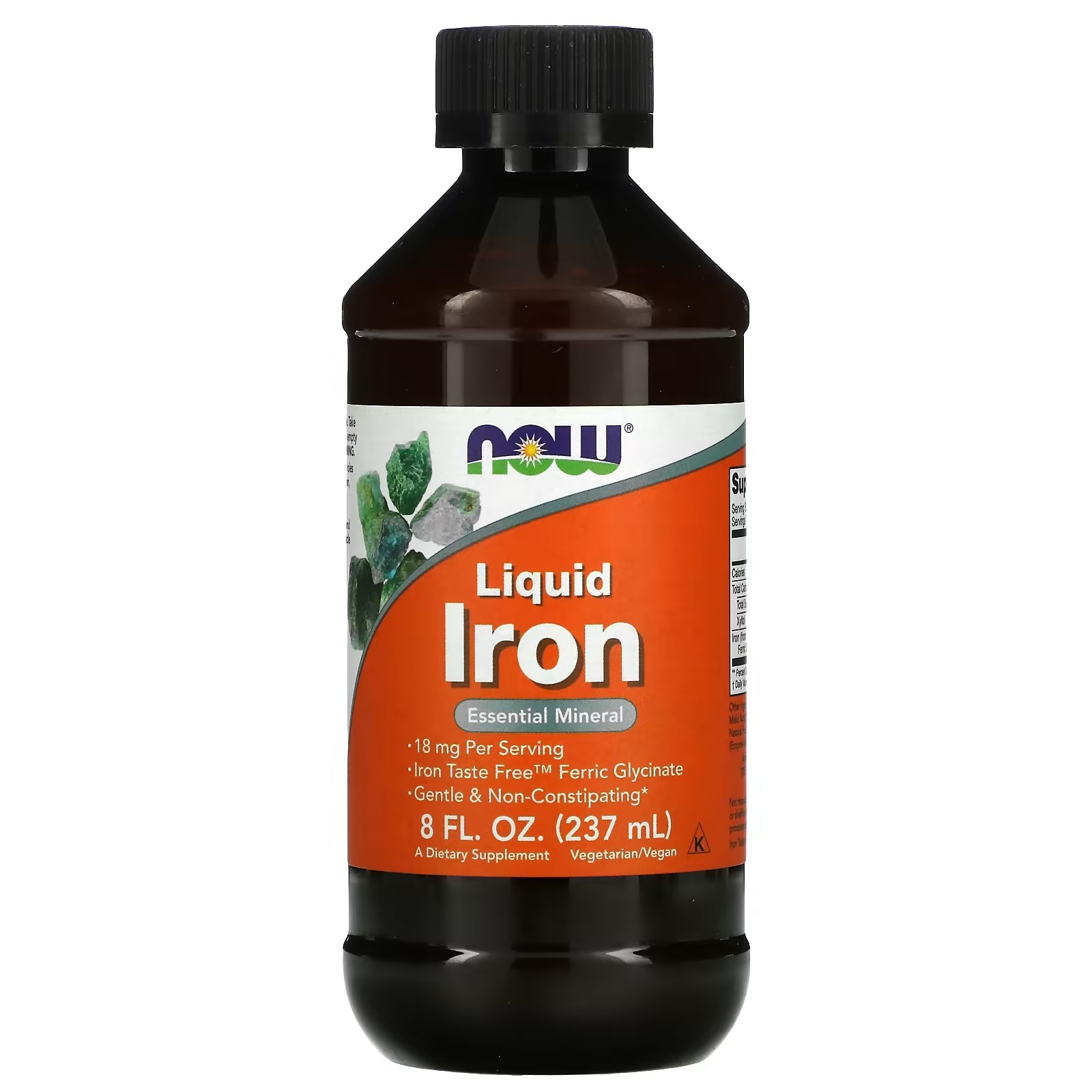 NOW Foods Liquid Iron 18 mg  (237 ml)