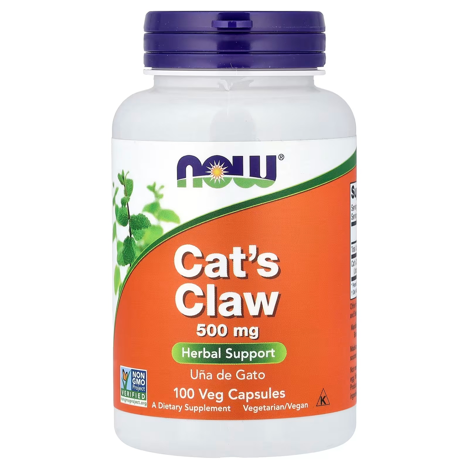 Now Foods Cat's Claw 500 Mg 100 Capsules
