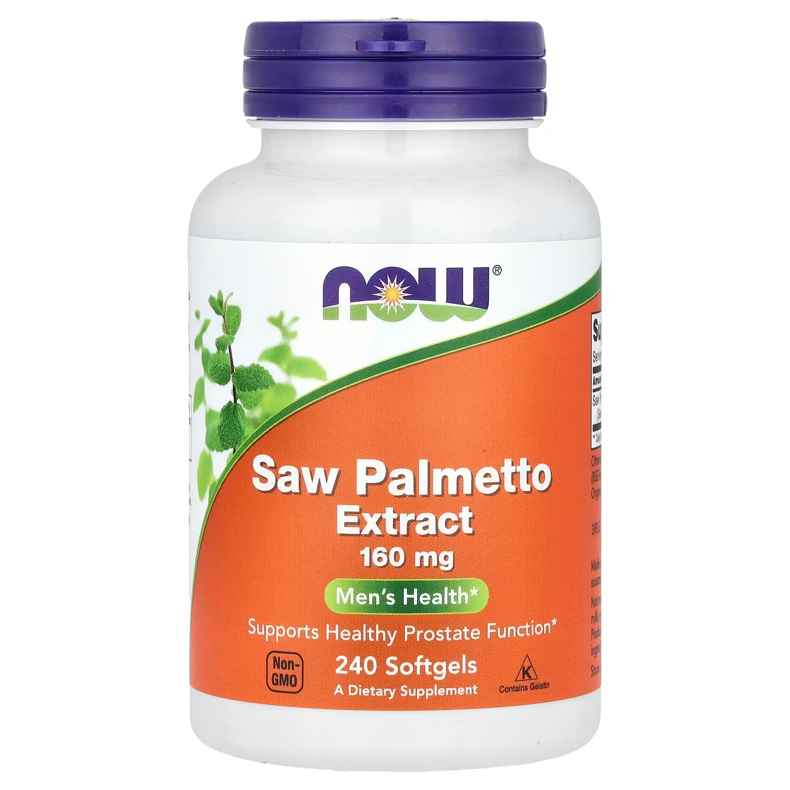 NOW Foods - Saw Palmetto Extract 160 mg - 240 Softgels