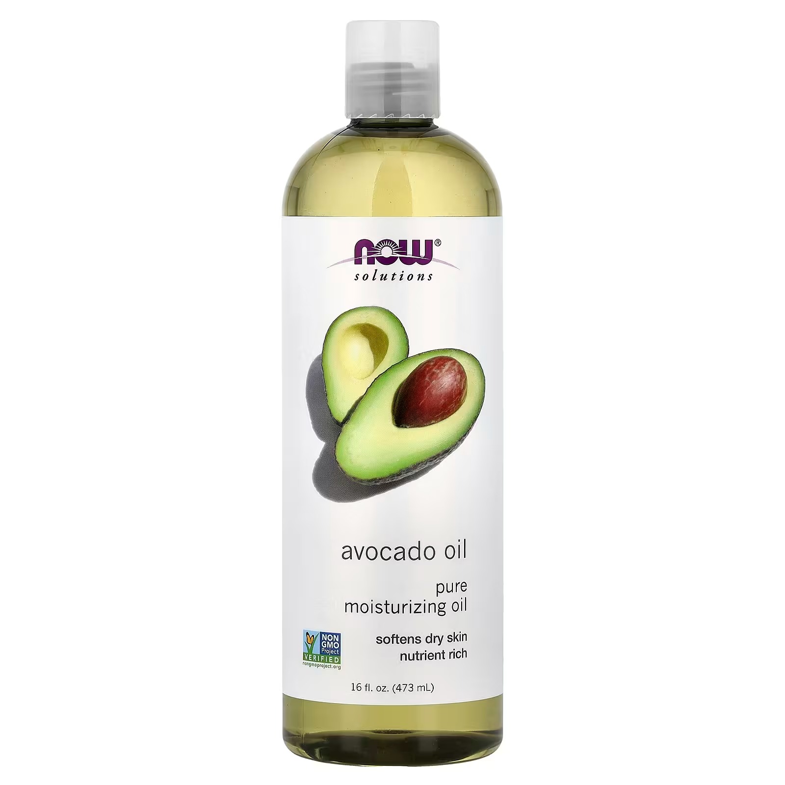 NOW Foods Solutions Avocado Oil 100% Pure Moisturizing Oil Nutrient Rich and Hydrating