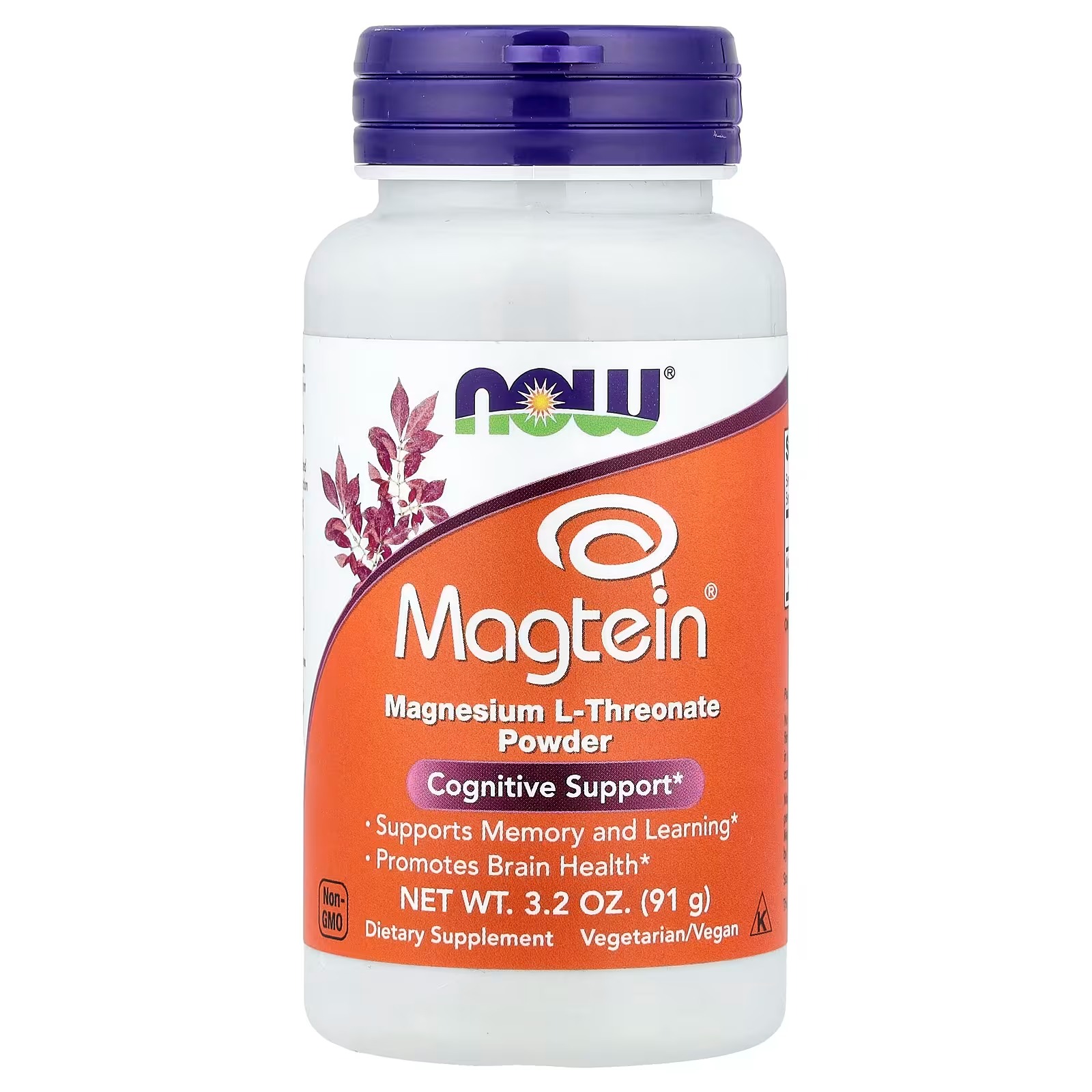 NOW Foods Magtein® Magnesium L-Threonate Powder (91 g)