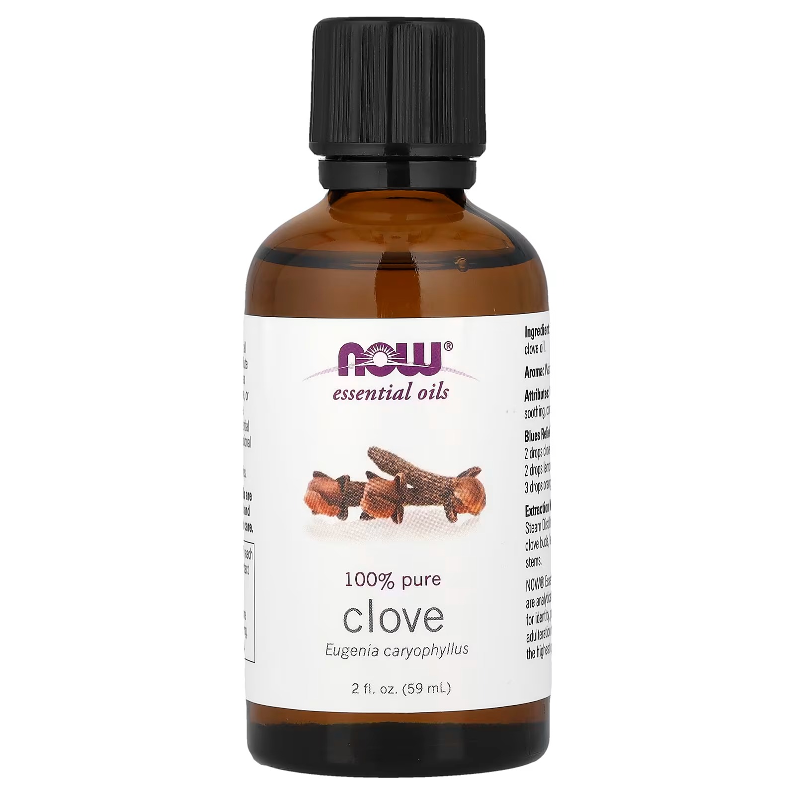NOW Foods Essential Oils Clove Oil Balancing Aromatherapy Scent Steam Distilled 100% Pure Vegan Child Resistant