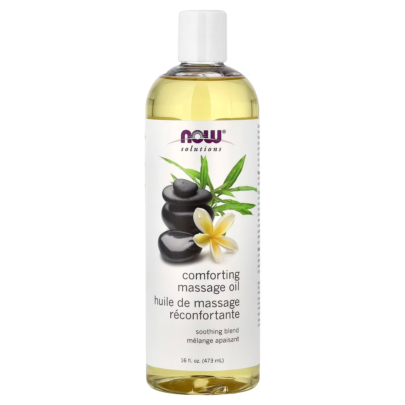 NOW Foods Solutions Comforting Massage Oil Vitamin Infused Blend Soothing and Nourishing
