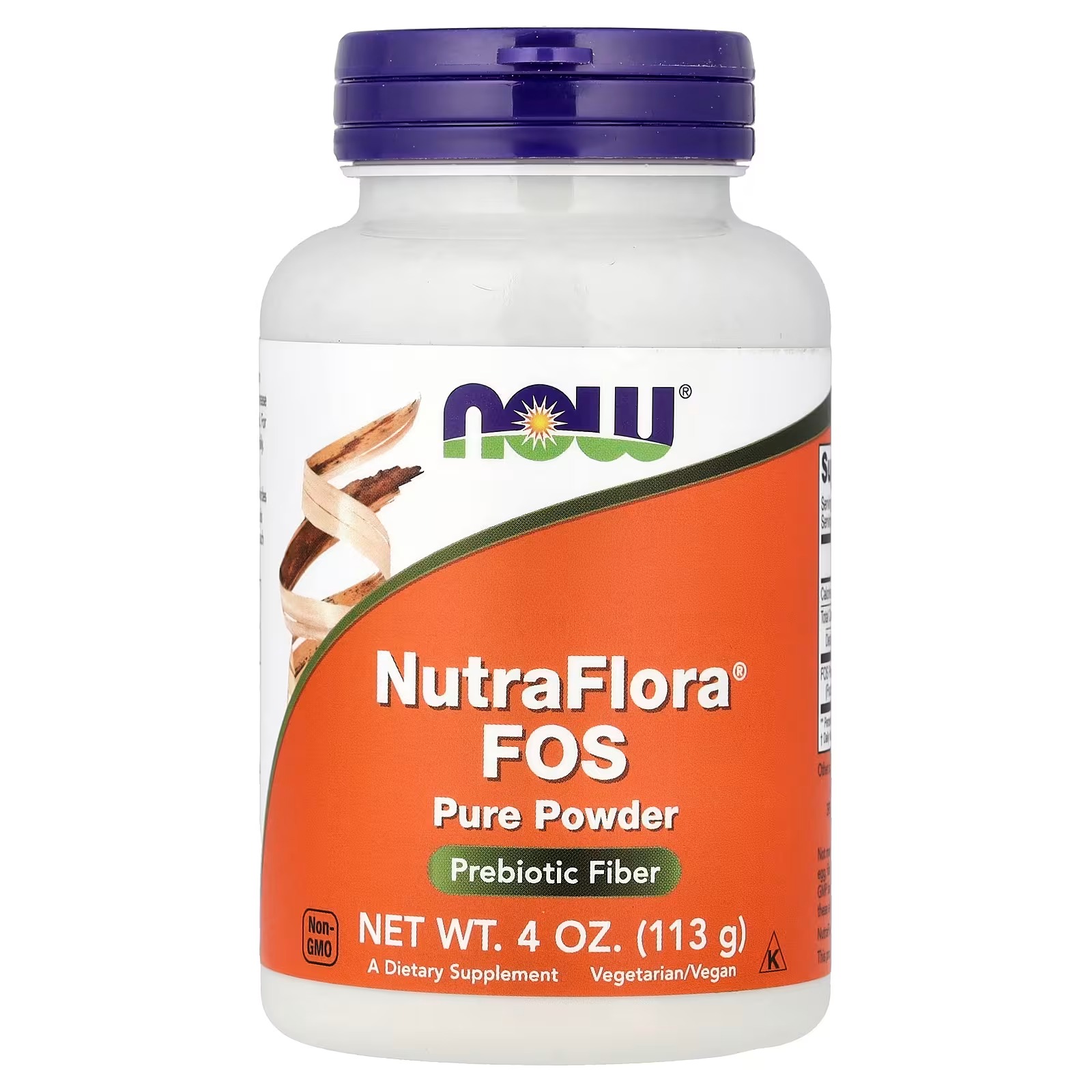 NOW Foods  NutraFlora FOS (Fructooligosaccharides) Pure Powder