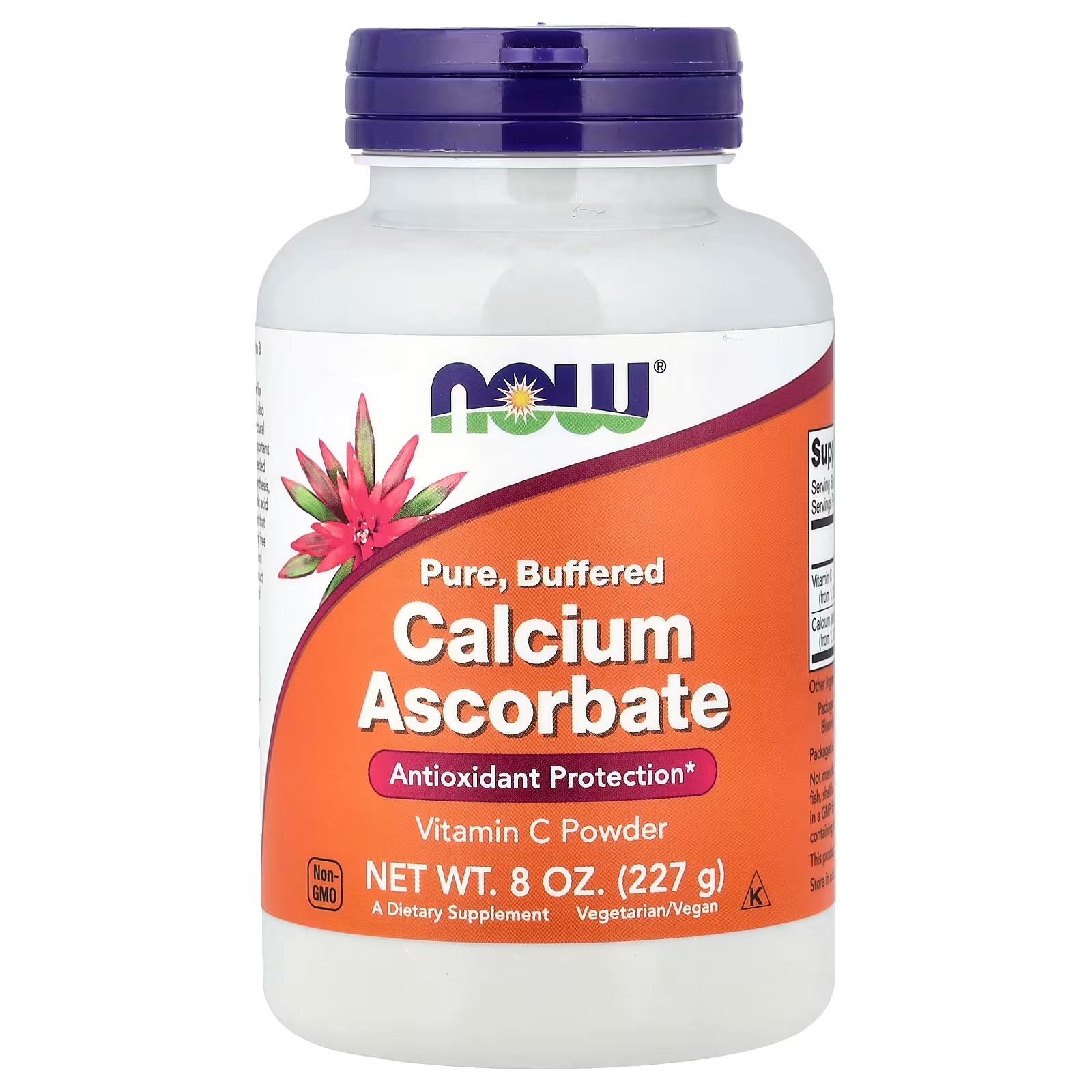 NOW Foods Calcium Ascorbate Powder Buffered Antioxidant Protection