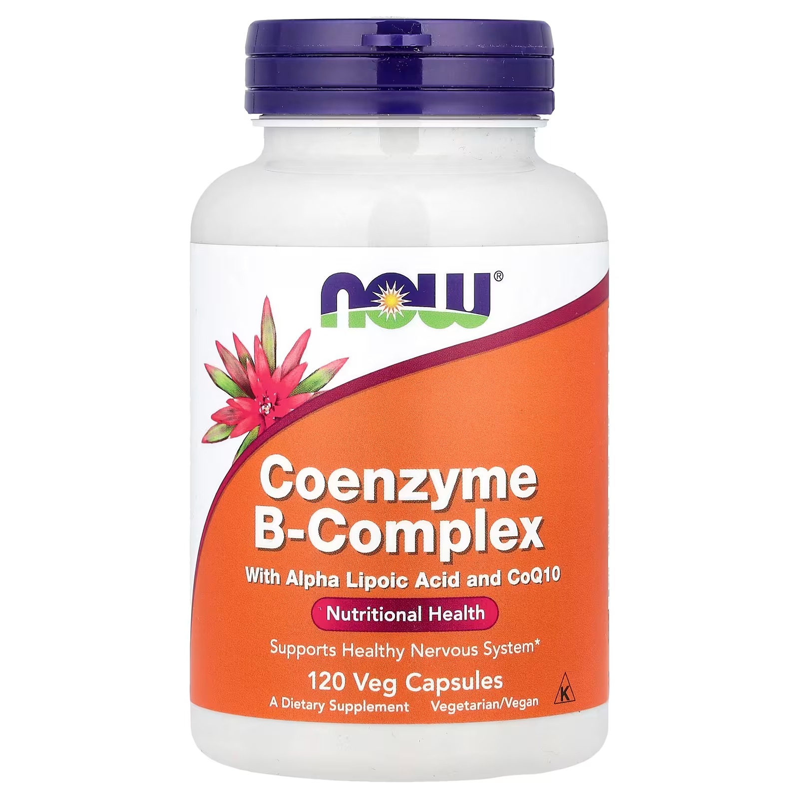 NOW Foods Co-Enzyme B Complex with Alpha Lipoic Acid and CoQ10 Nutritional Health 60 Veg Capsules