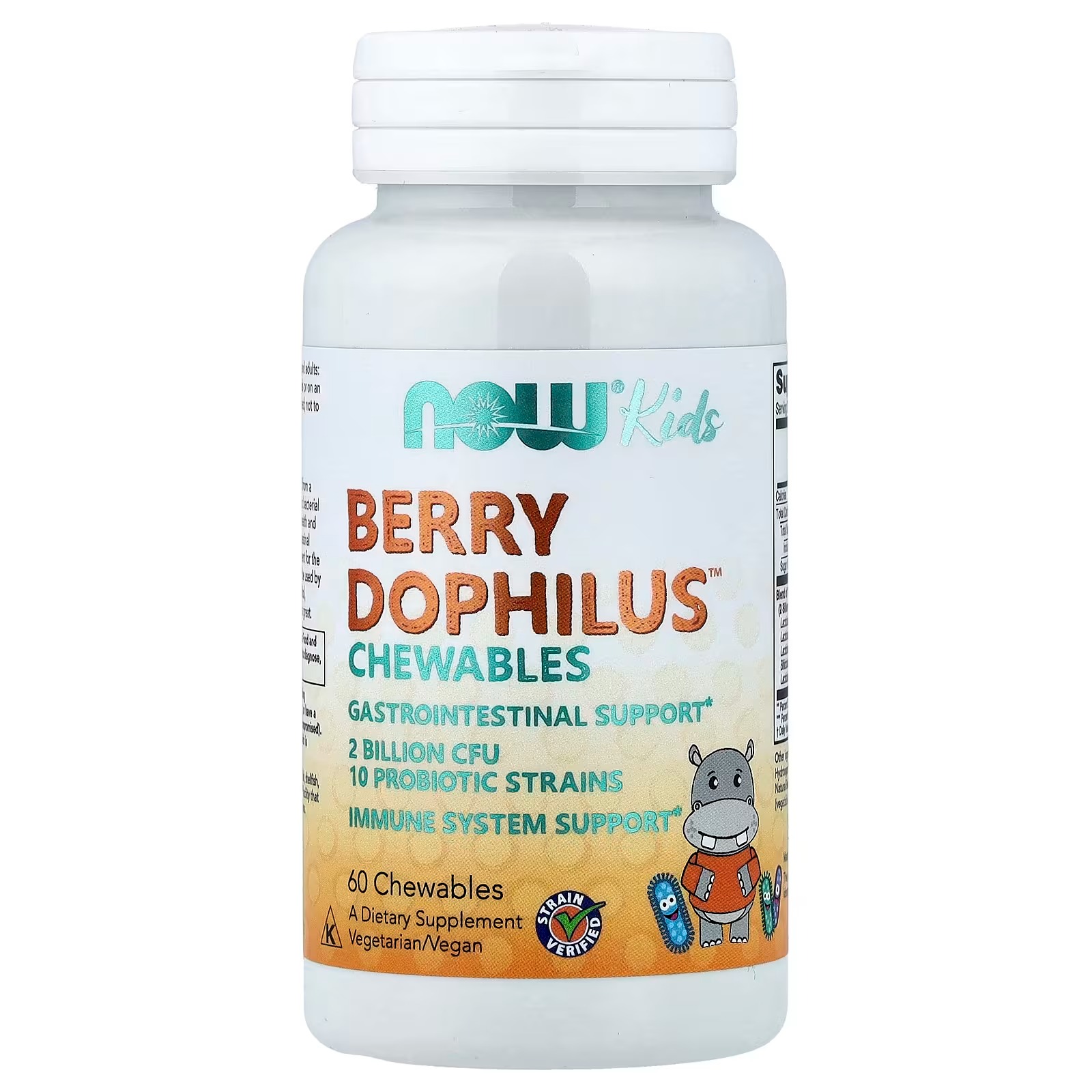 NOW Foods Kids, Berry Dophilus™60 Chewables