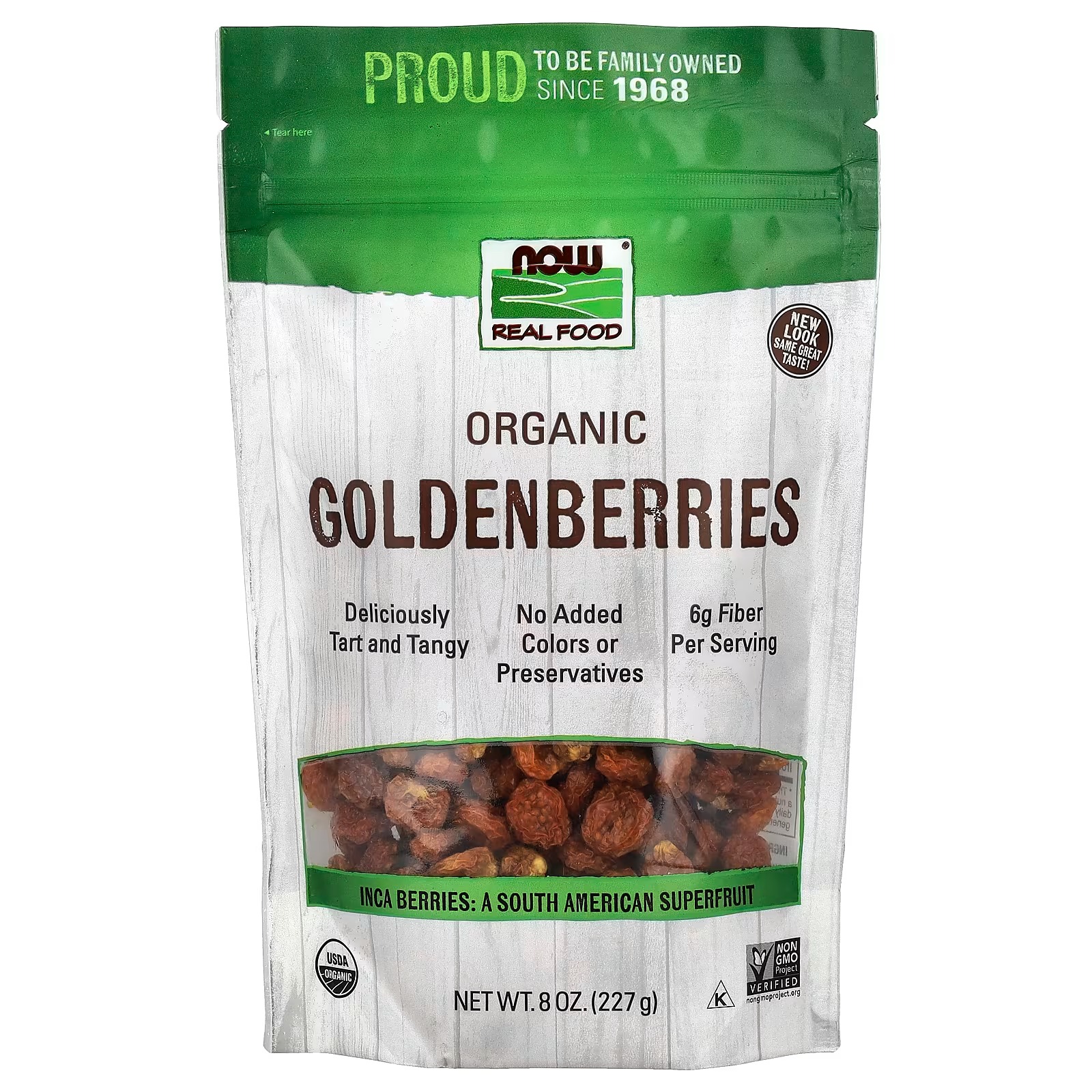 NOW Foods Real Food Organic Goldenberries  (227 g)