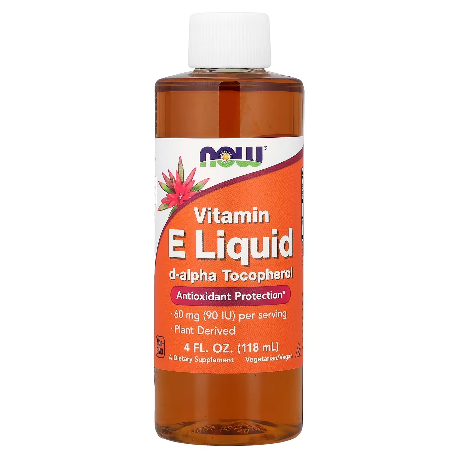 NOW Foods Natural Vitamin E Liquid (D-Alpha Tocopherol) Antioxidant Protection